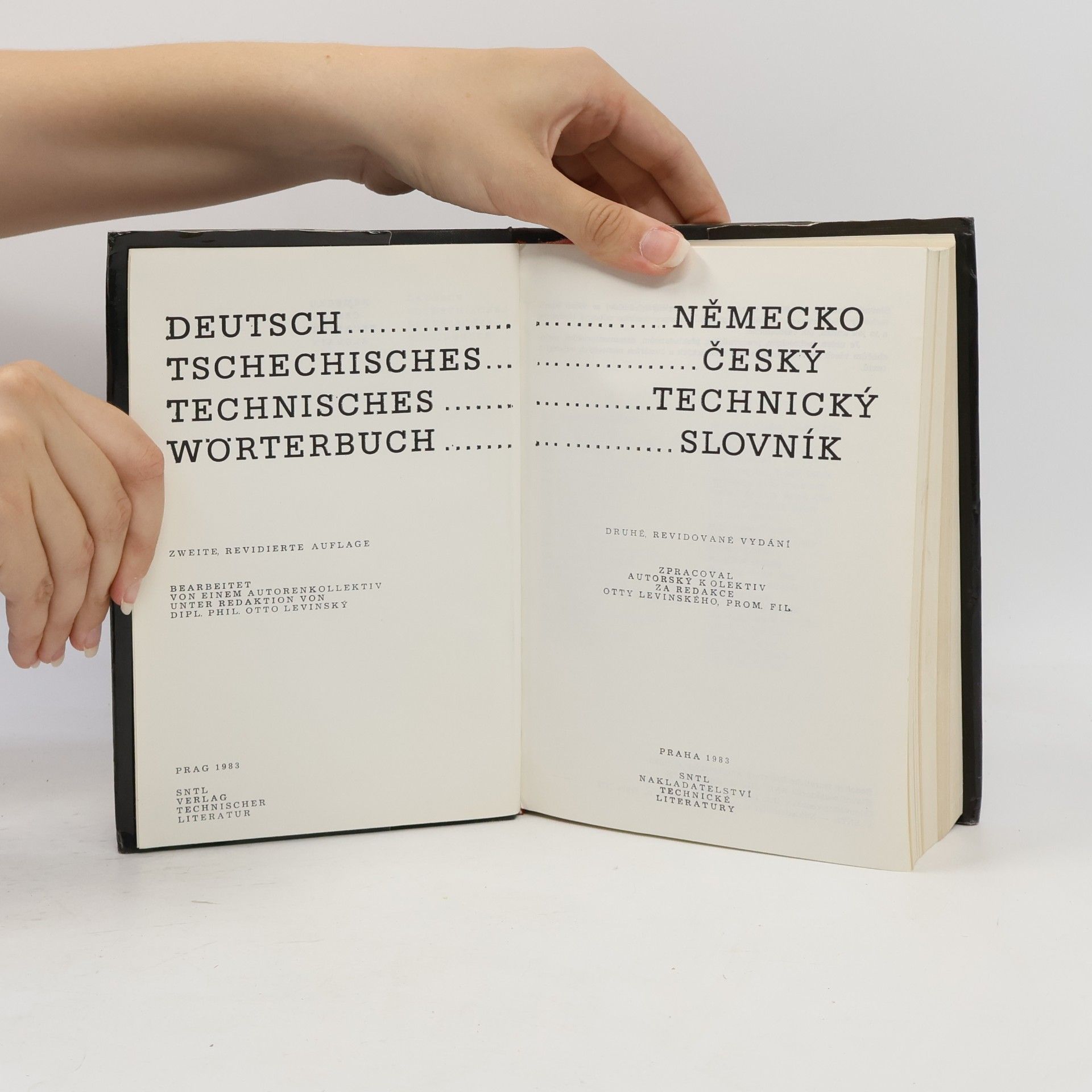 Otto Levinský Německo-český technický slovník. Deutsch-Tschechisches technisches Wörterbuch