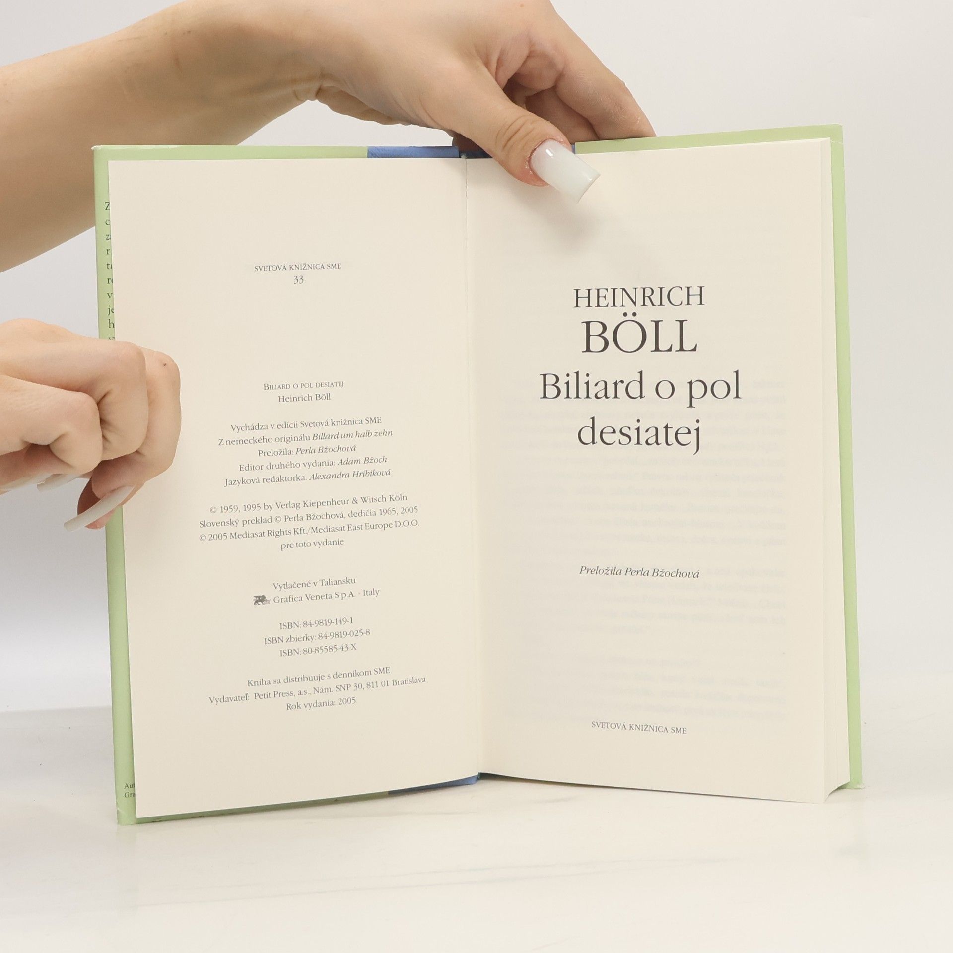 Heinrich Böll Biliard o pol desiatej