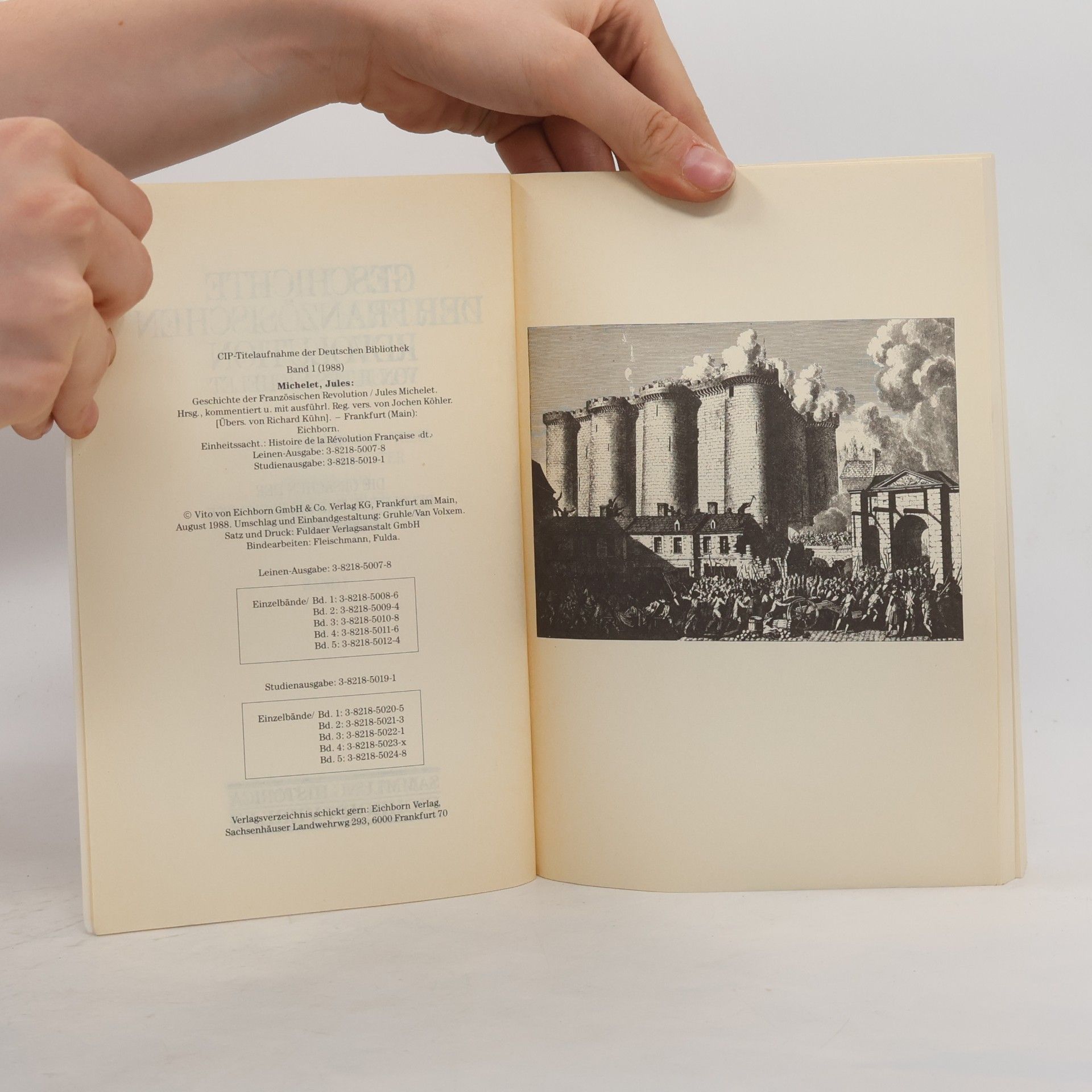 Jules Michelet Geschichte der französischen Revolution I.-V.