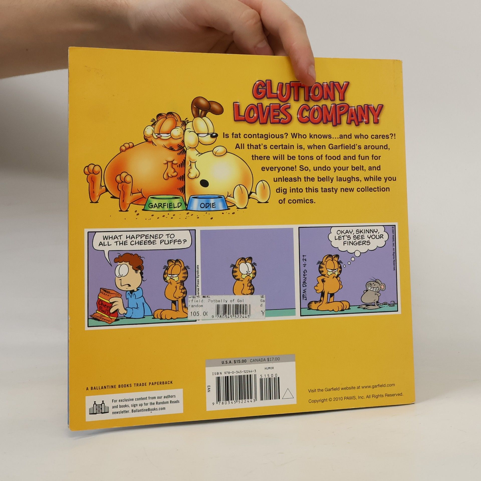 Jim Davis Garfield Potbelly of Gold