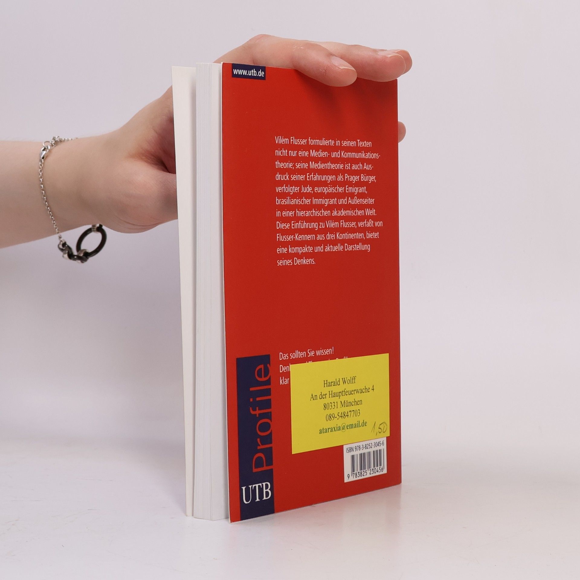 Anke Finger UTB Profile: Vilém Flusser