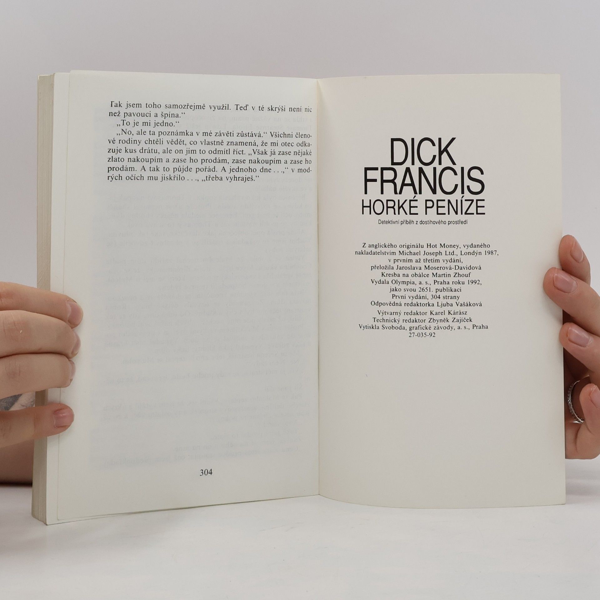 Dick Francis Horké peníze