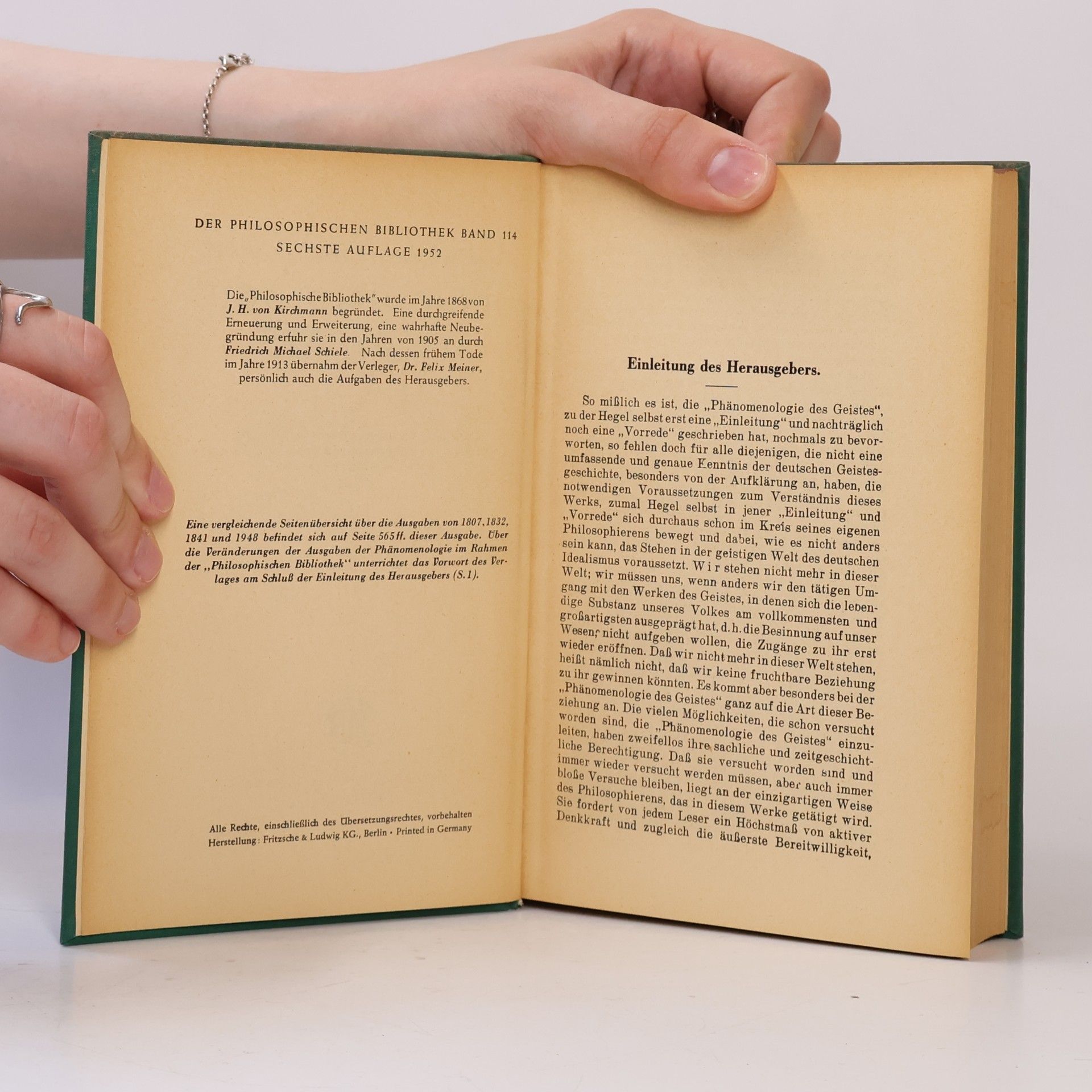 Georg Wilhelm Friedrich Hegel Phänomenologie des Geistes