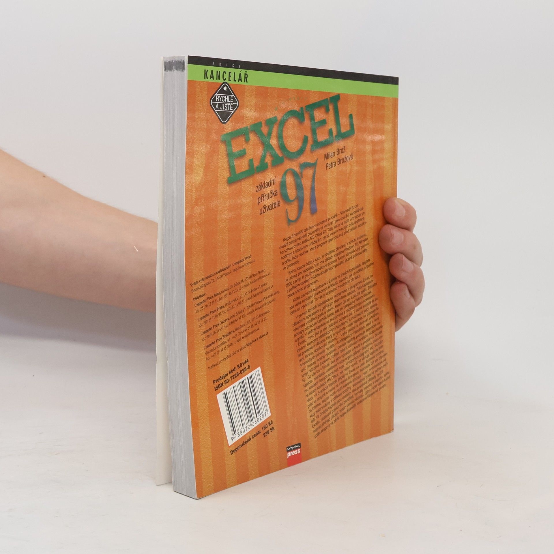 Milan Brož Microsoft Excel 97. Základní příručka uživatele