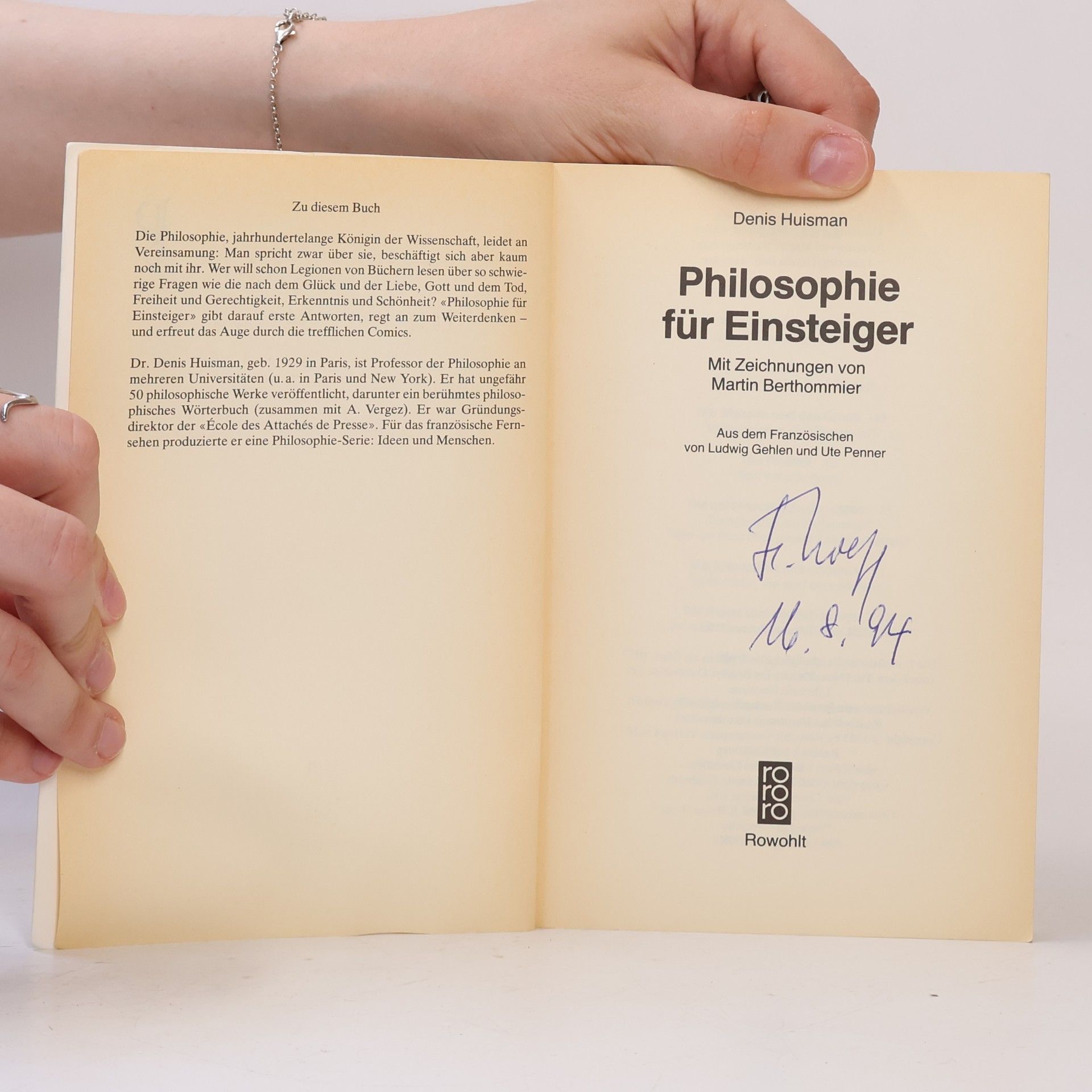 Huisman Denis Philosophie für Einsteiger