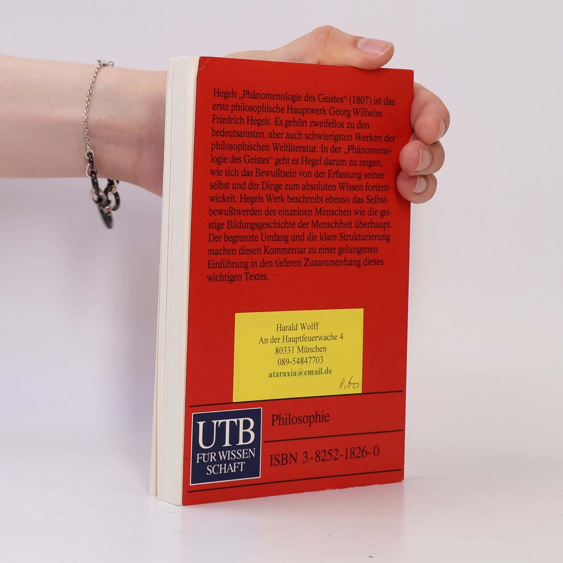 Frank-Peter Hansen UTB - 1826: G. W. F. Hegel