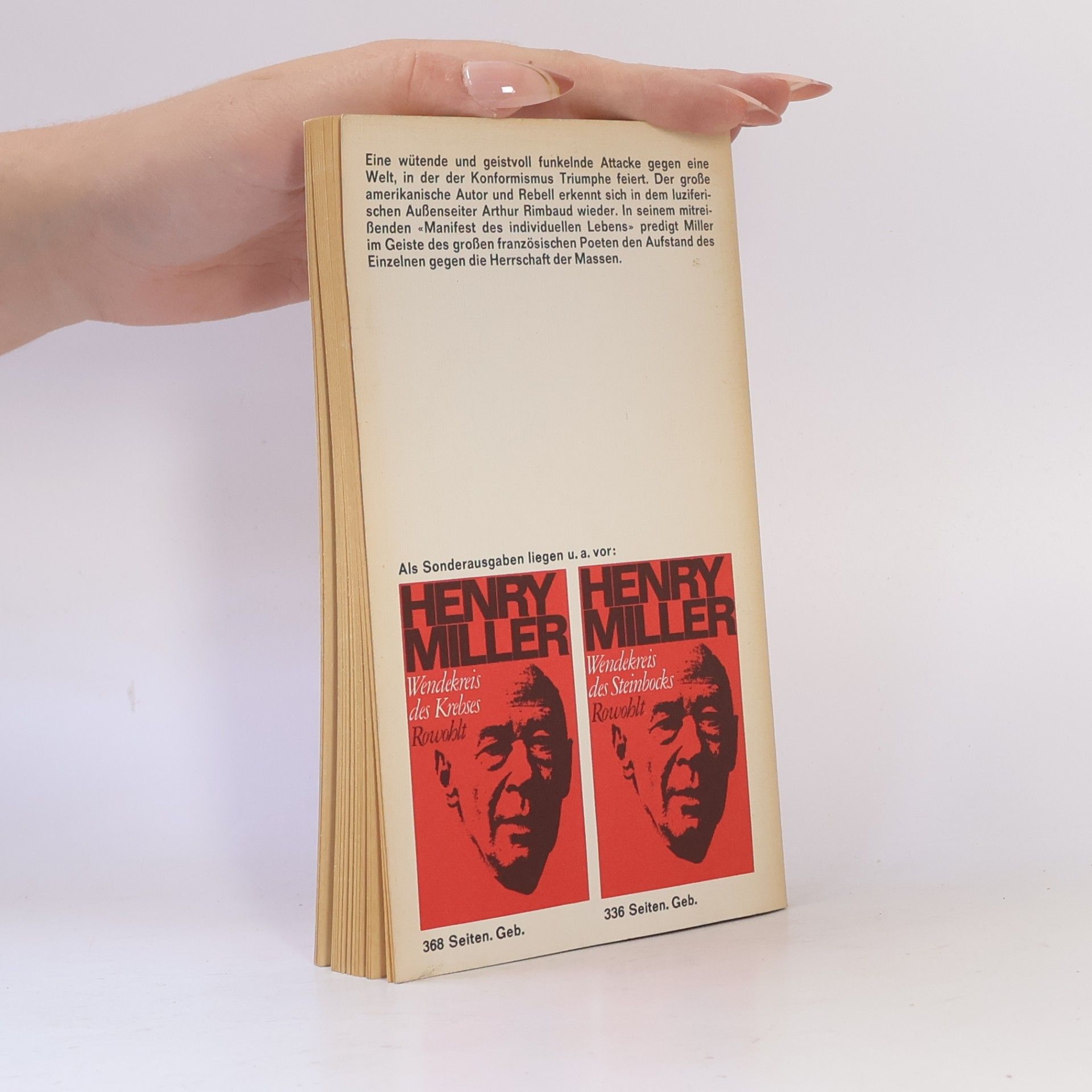 Henry Miller Vom grossen Aufstand
