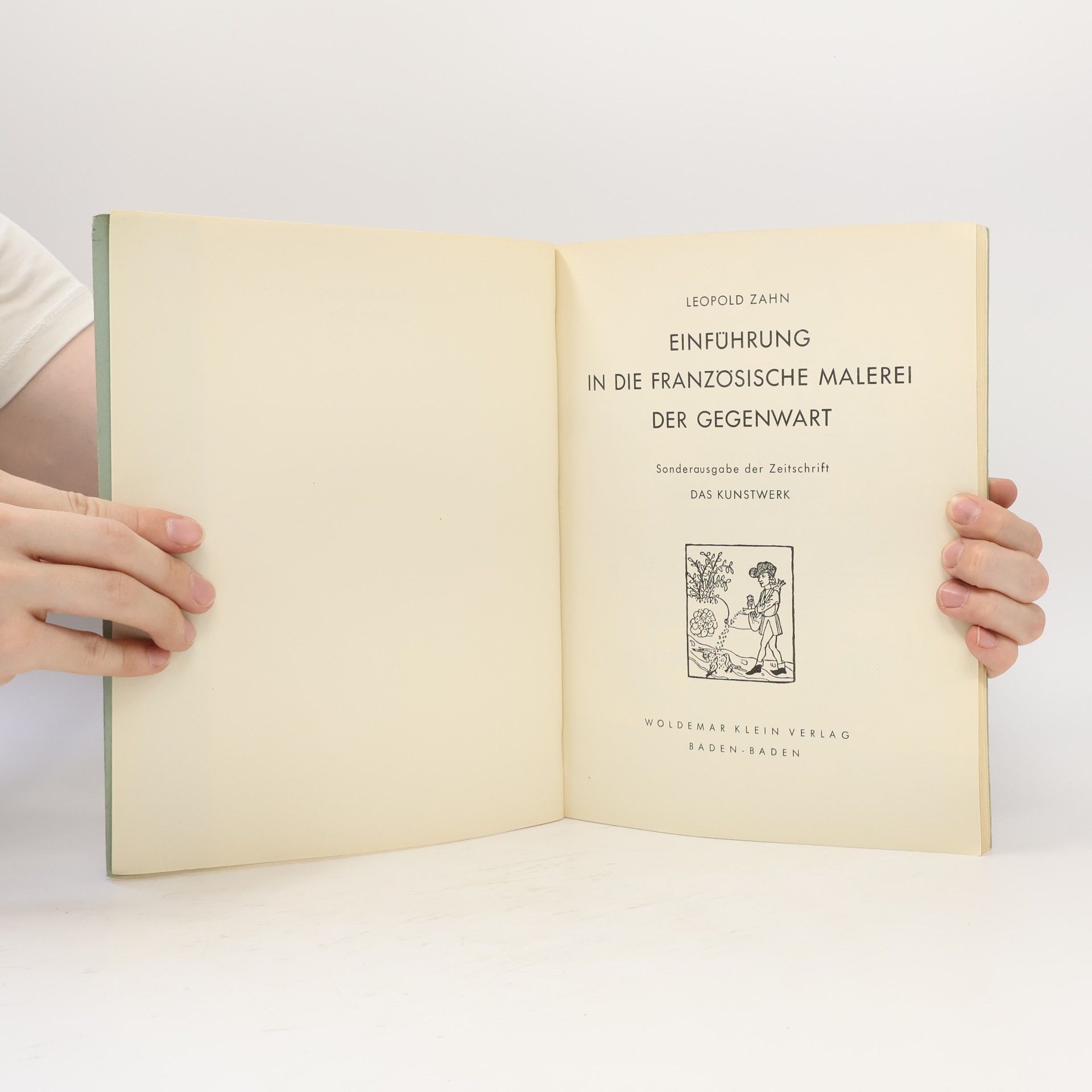 Leopold Zahn Einführung in die französische Malerei der Gegenwart