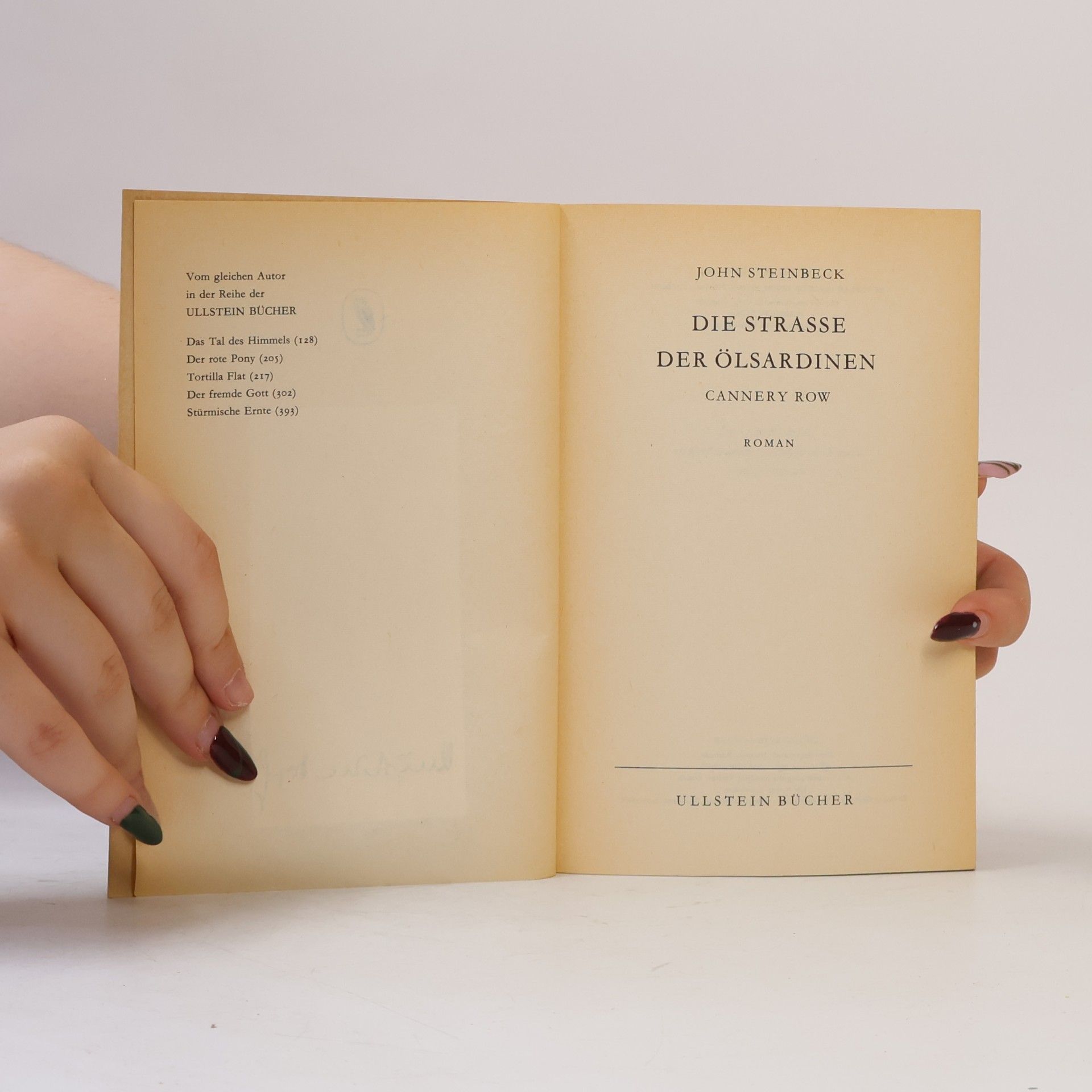 John Steinbeck Die Strasse der Ölsardinen