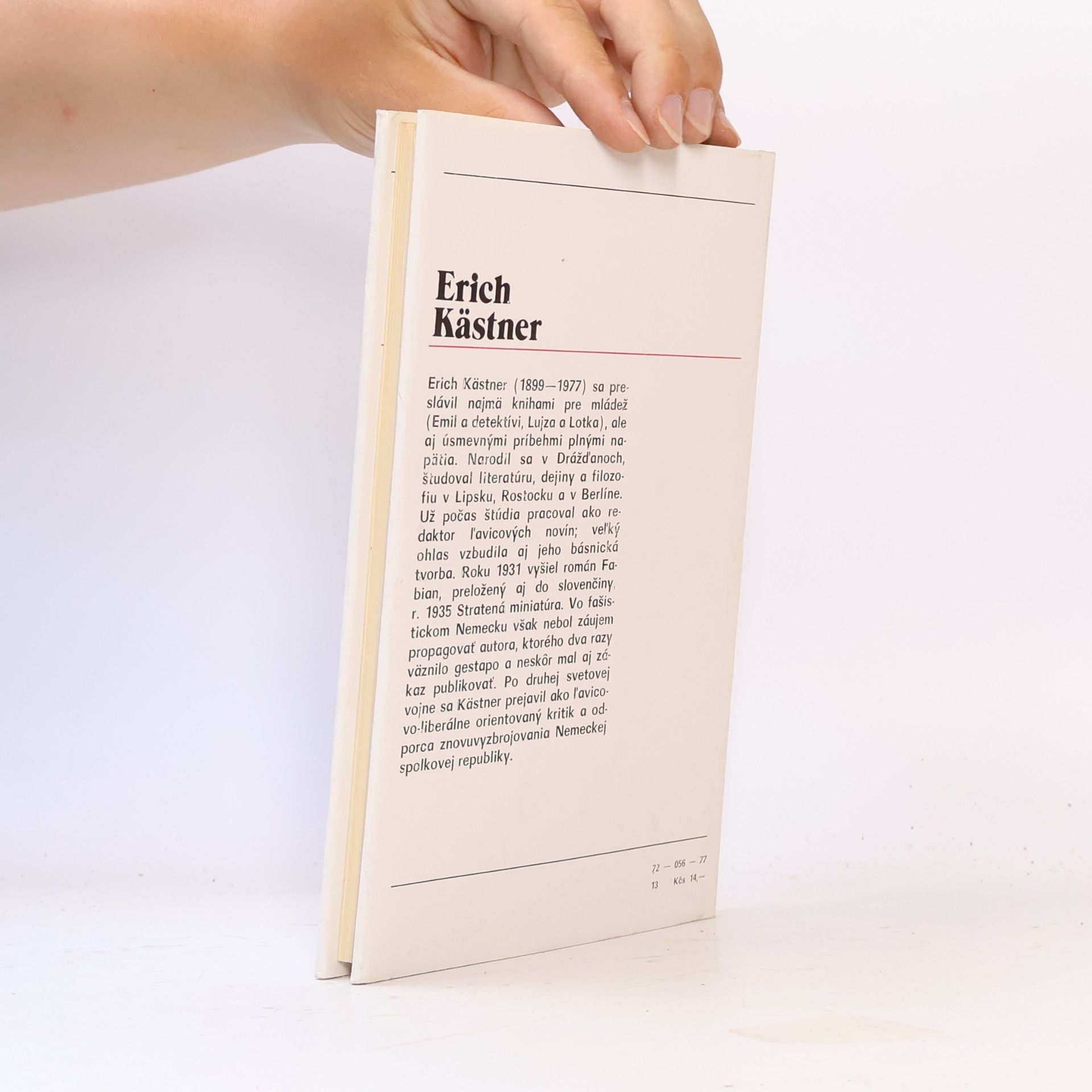 Erich Kästner Stratená miniatúra