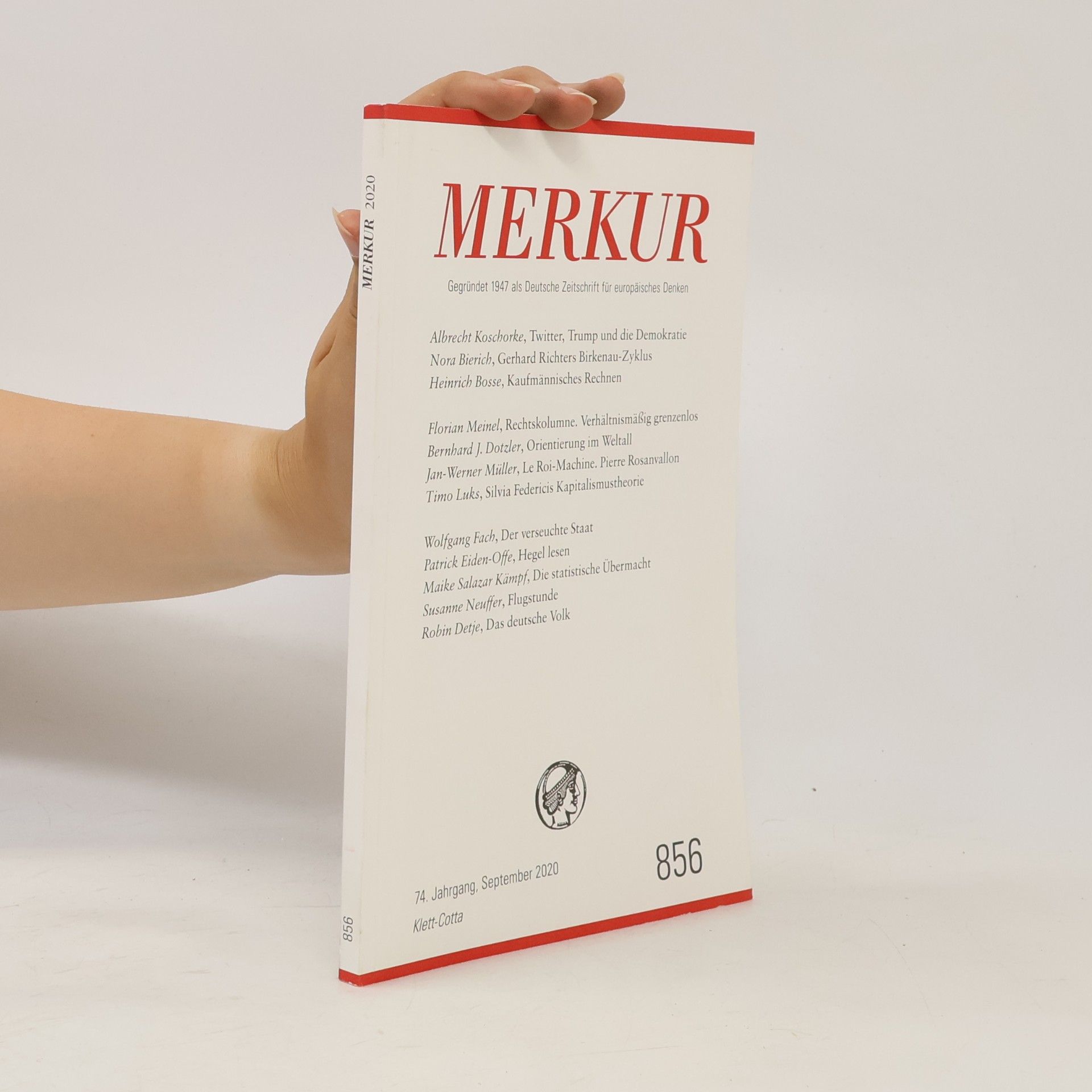 Maike Salazar Kampf Merkur Gegründet 1947 als Deutsche Zeitschrift für europäisches Denken. Nr. 856