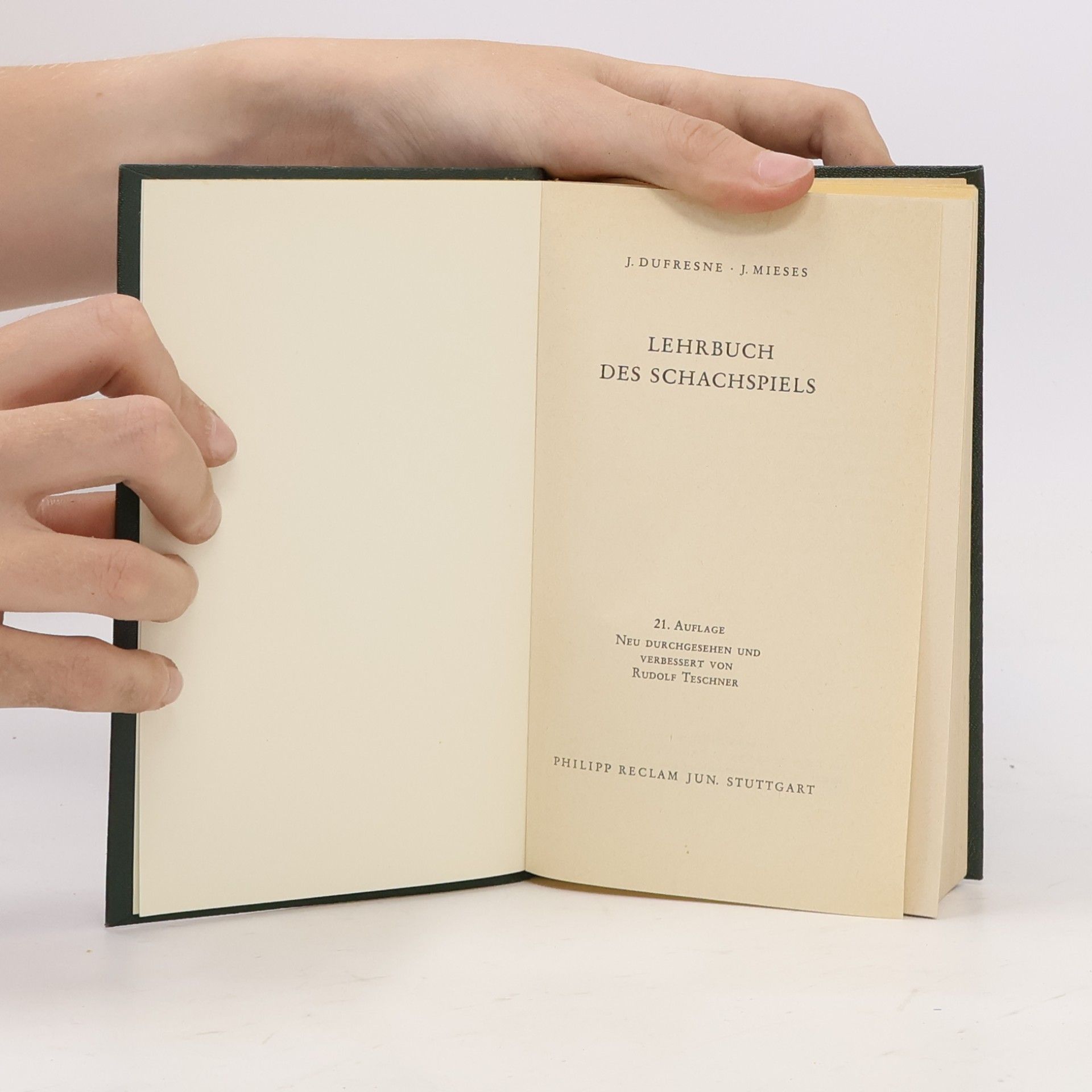 Jean Dufresne Lehrbuch des Schachspiel