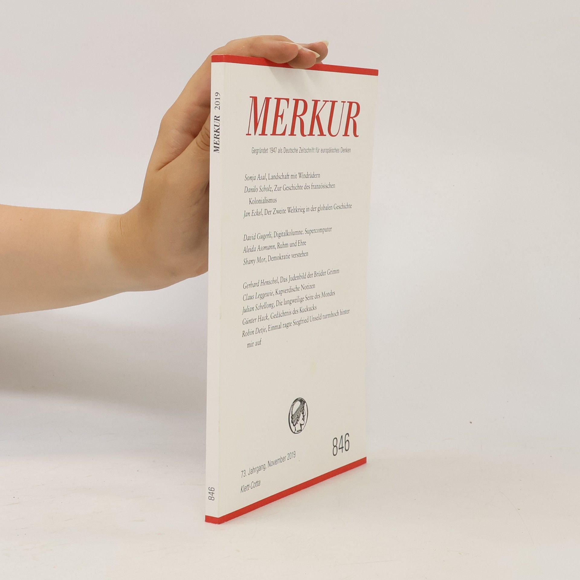 Merkur. Gegründet 1947 als Deutsche Zeitschrift für europäisches Denken 846
