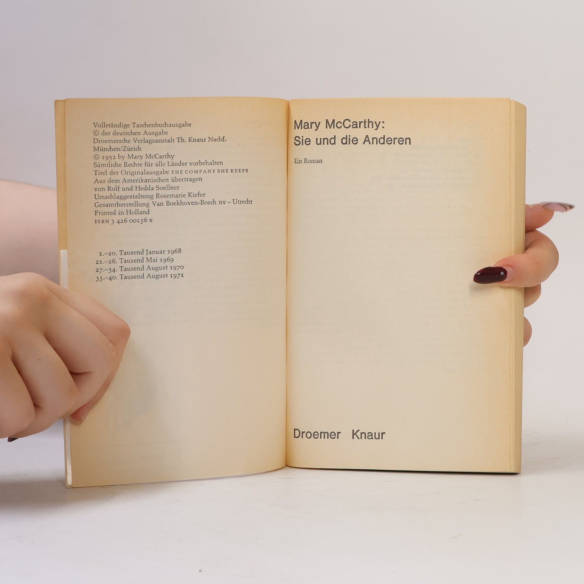 Mary McCarthy Sie und die Anderen