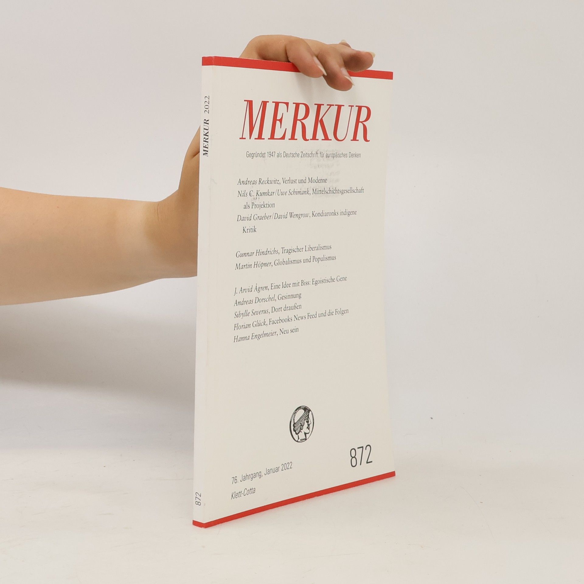 MERKUR Gegründet 1947 als Deutsche Zeitschrift für europäisches Denken