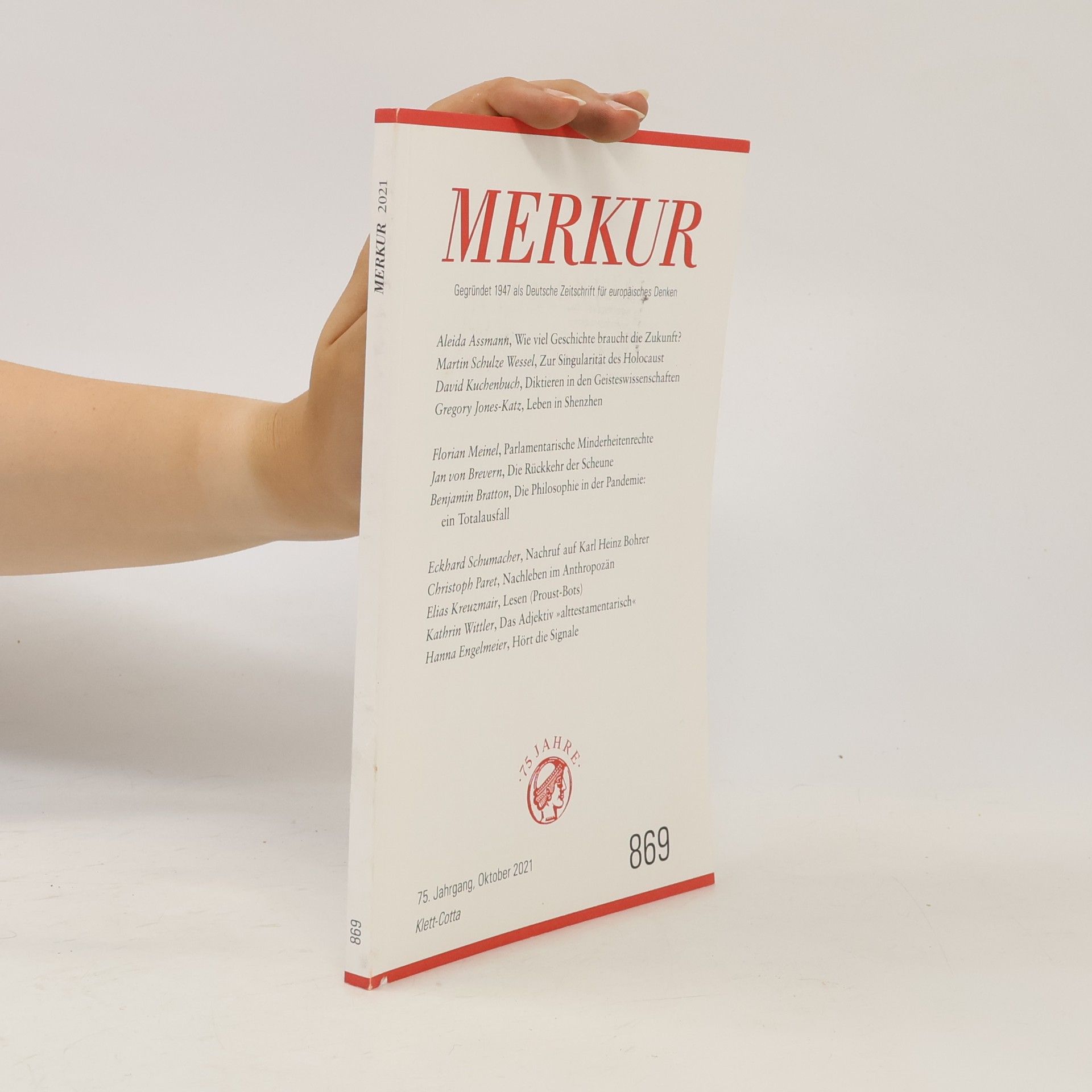 MERKUR Gegründet 1947 als Deutsche Zeitschrift für europäisches Denken - 2021-10