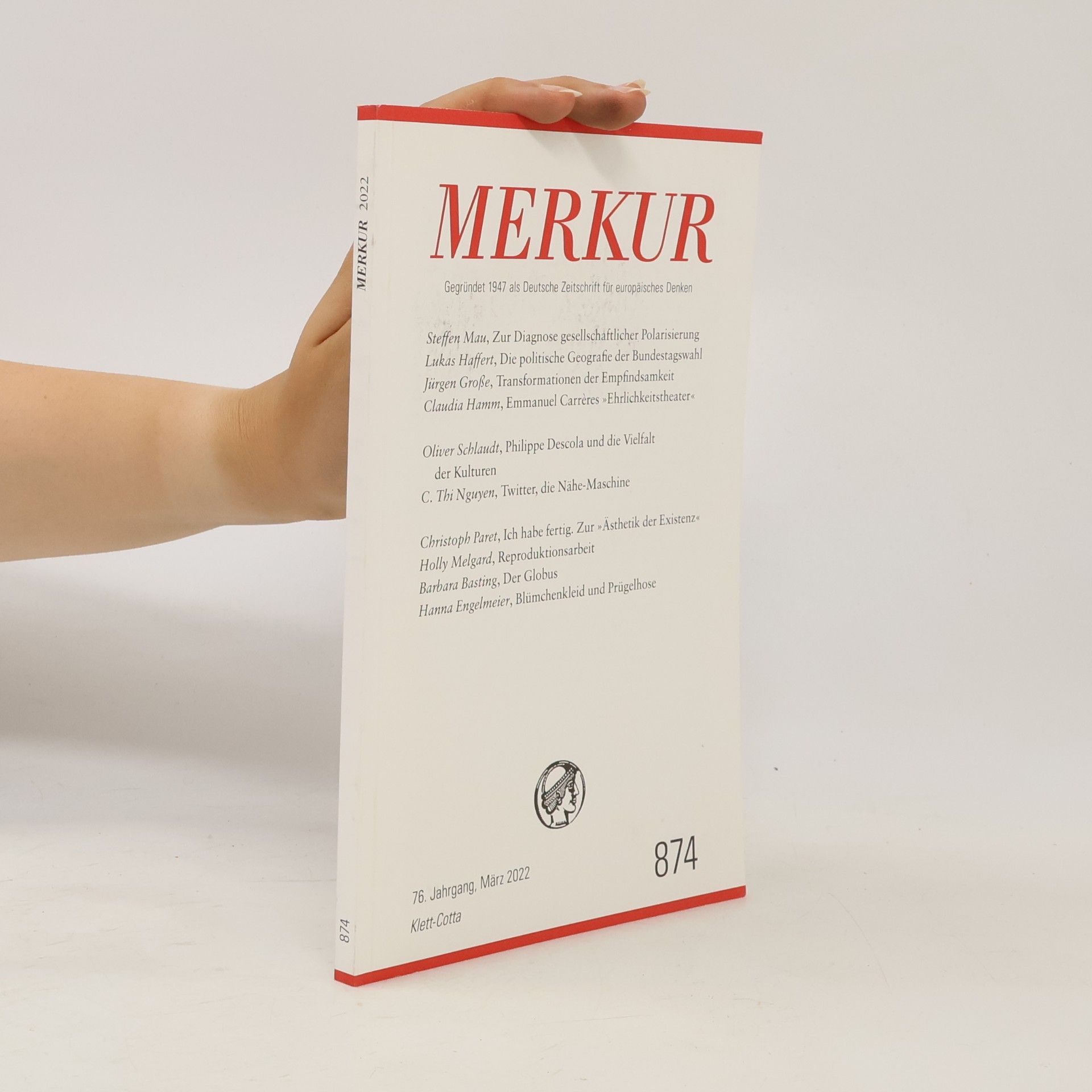 MERKUR Gegründet 1947 als Deutsche Zeitschrift für europäisches Denken - 2022 - 03