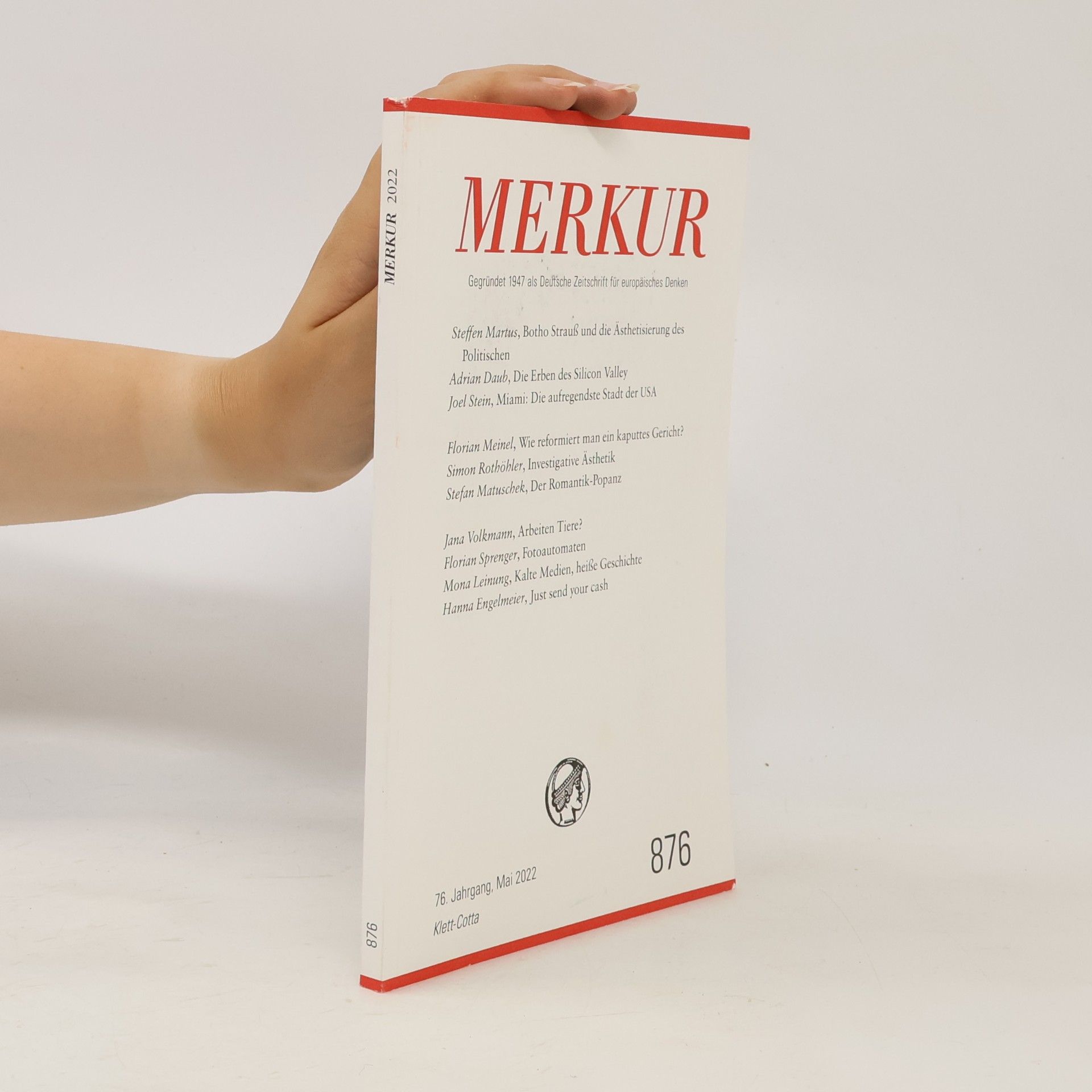 MERKUR Gegründet 1947 als Deutsche Zeitschrift für europäisches Denken - 2022 - 05