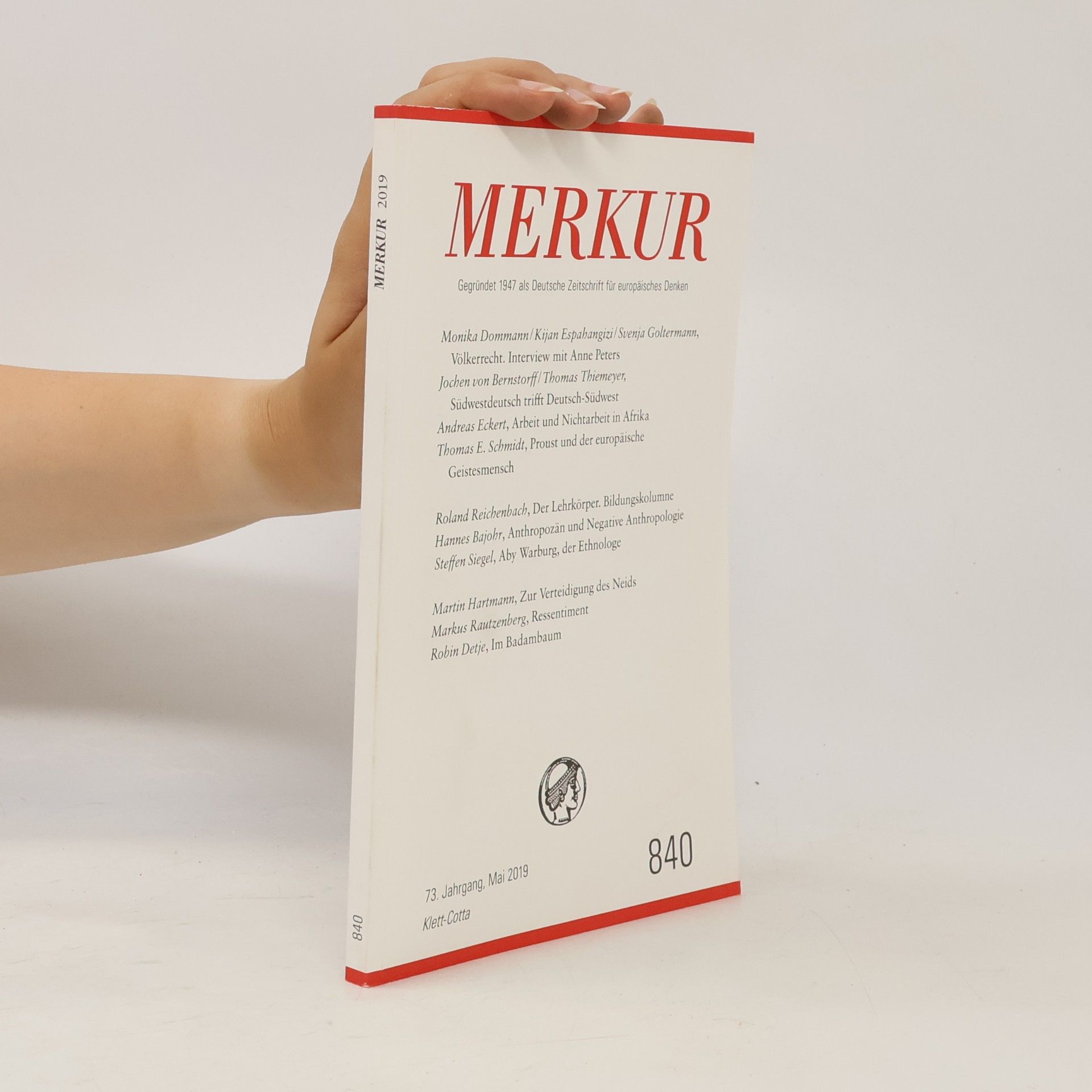 MERKUR Gegründet 1947 als Dt. Zeitschrift Nr. 840, Heft Mai 2019
