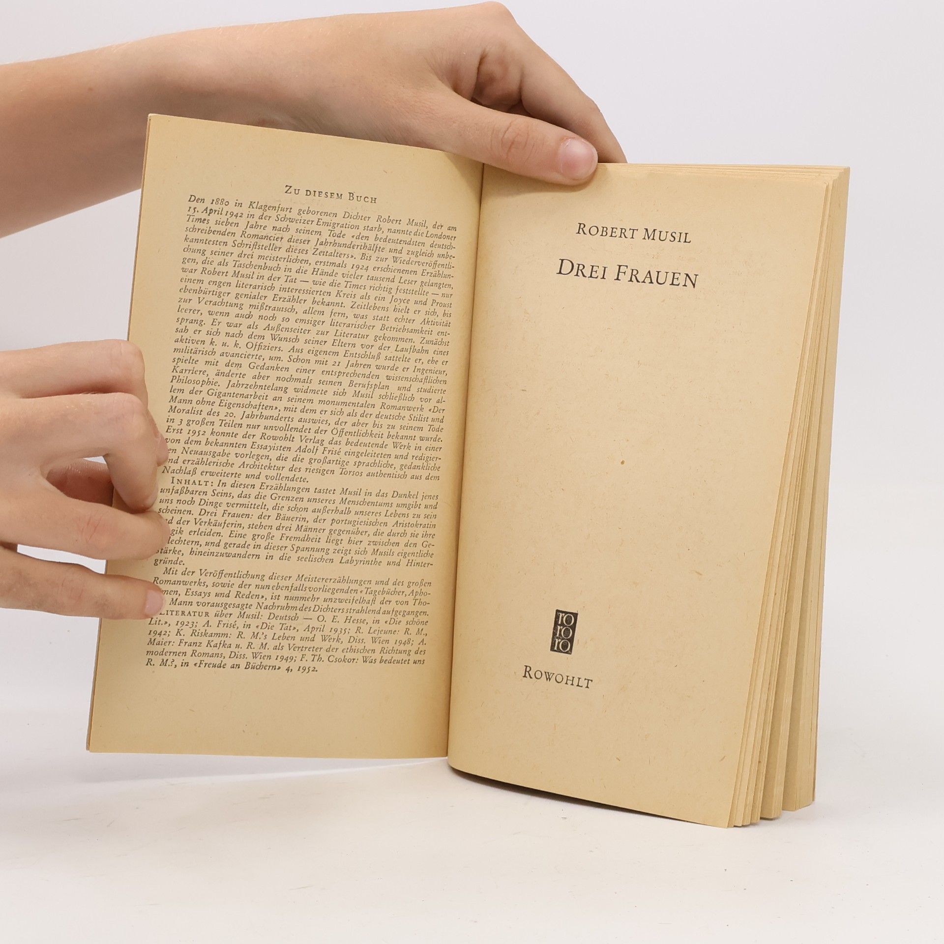 Robert Musil Drei Frauen
