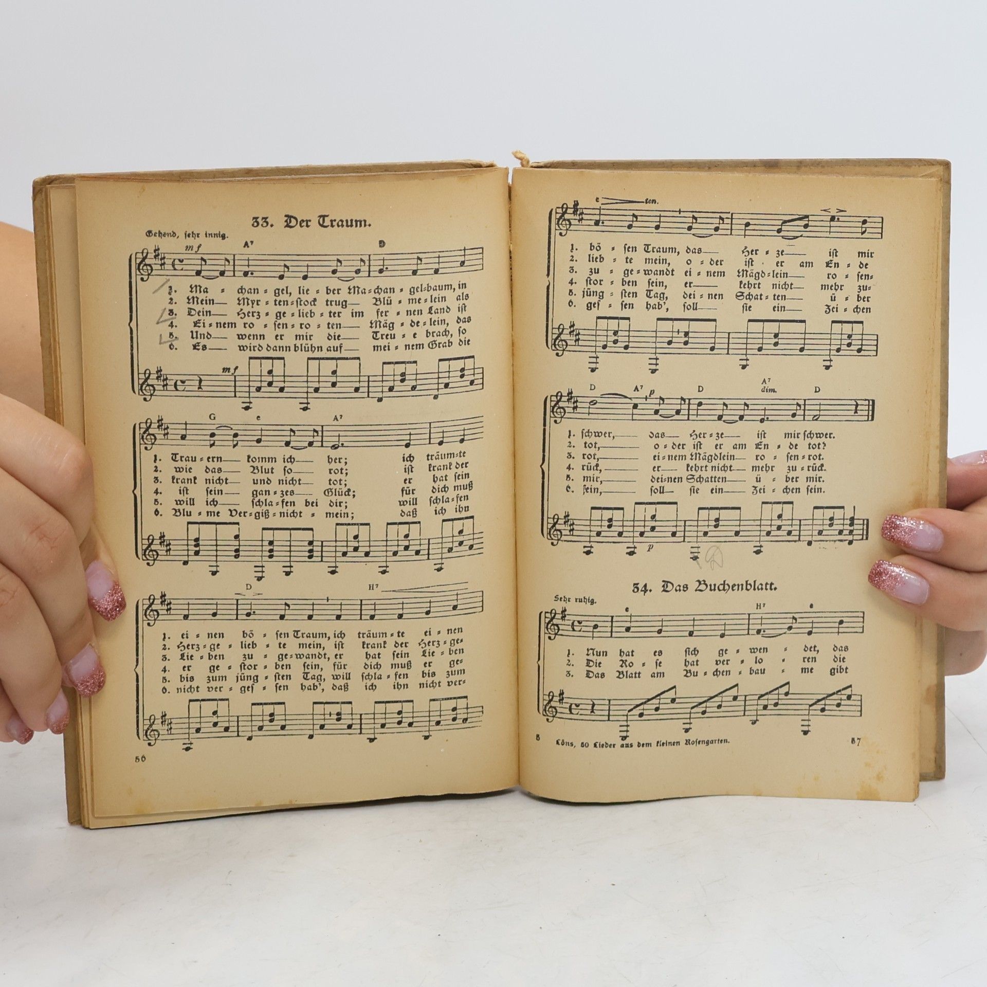 Hermann Löns Fünfzig Lieder aus dem kleinen Rosengarten