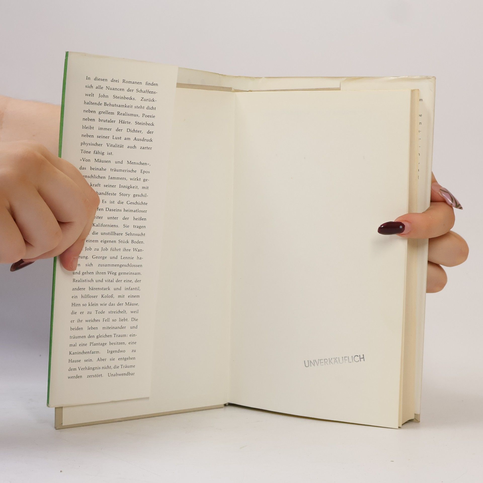 John Steinbeck Drei Romane. Von Mäusen und Menschen. Die Perle. Die wilde Flamme