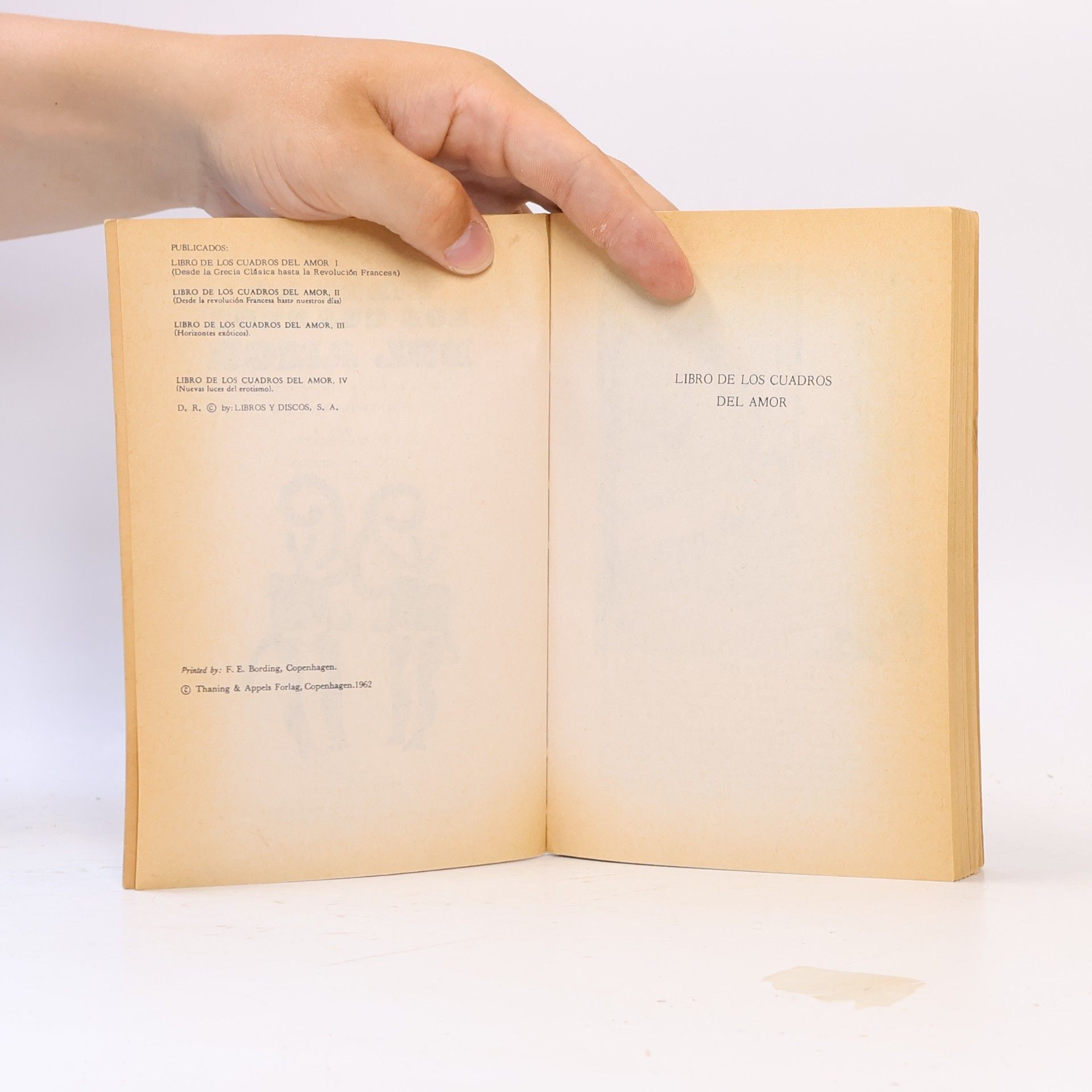 Ove Brusendorff Libro de los cuadros del amor Vol 3