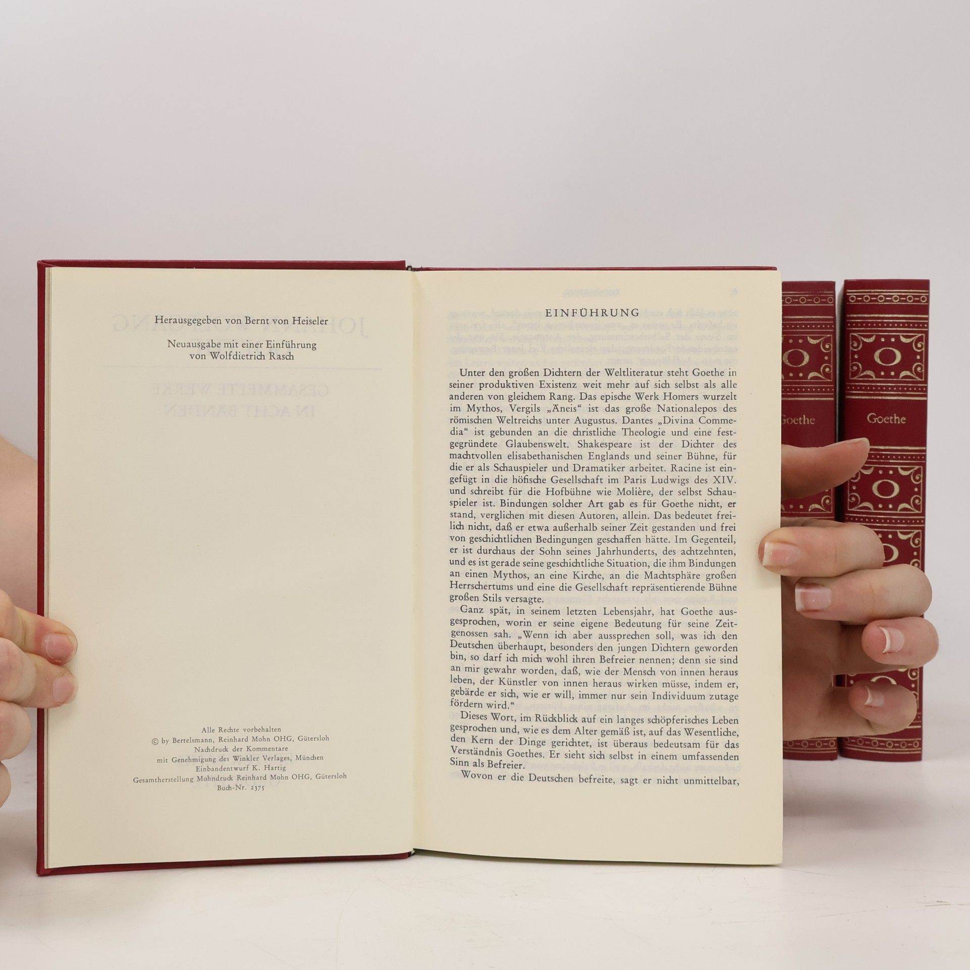 Johann Wolfgang von Goethe Goethes Werke 1-7