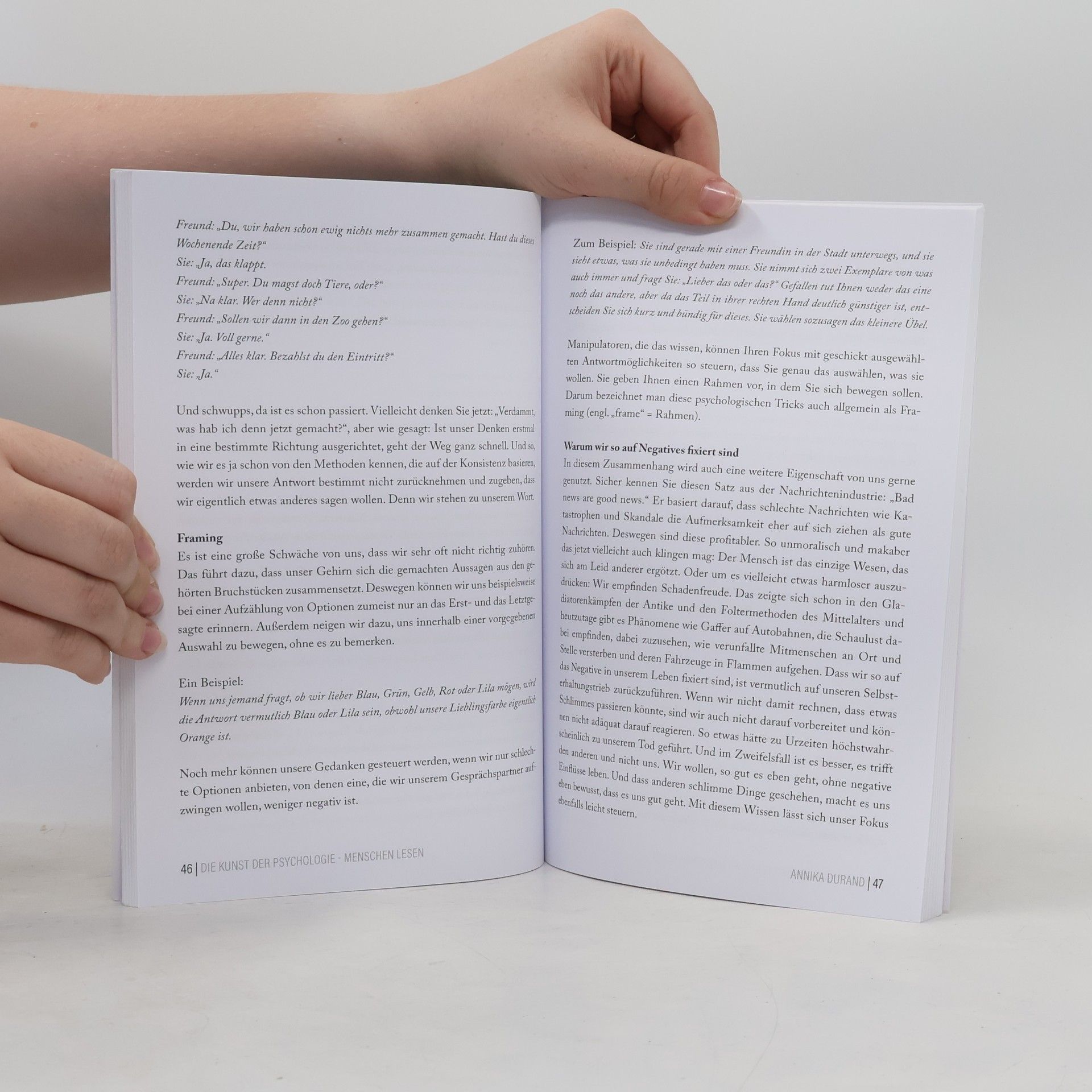 Annika Durand Die Kunst der Psychologie. Menschen lesen