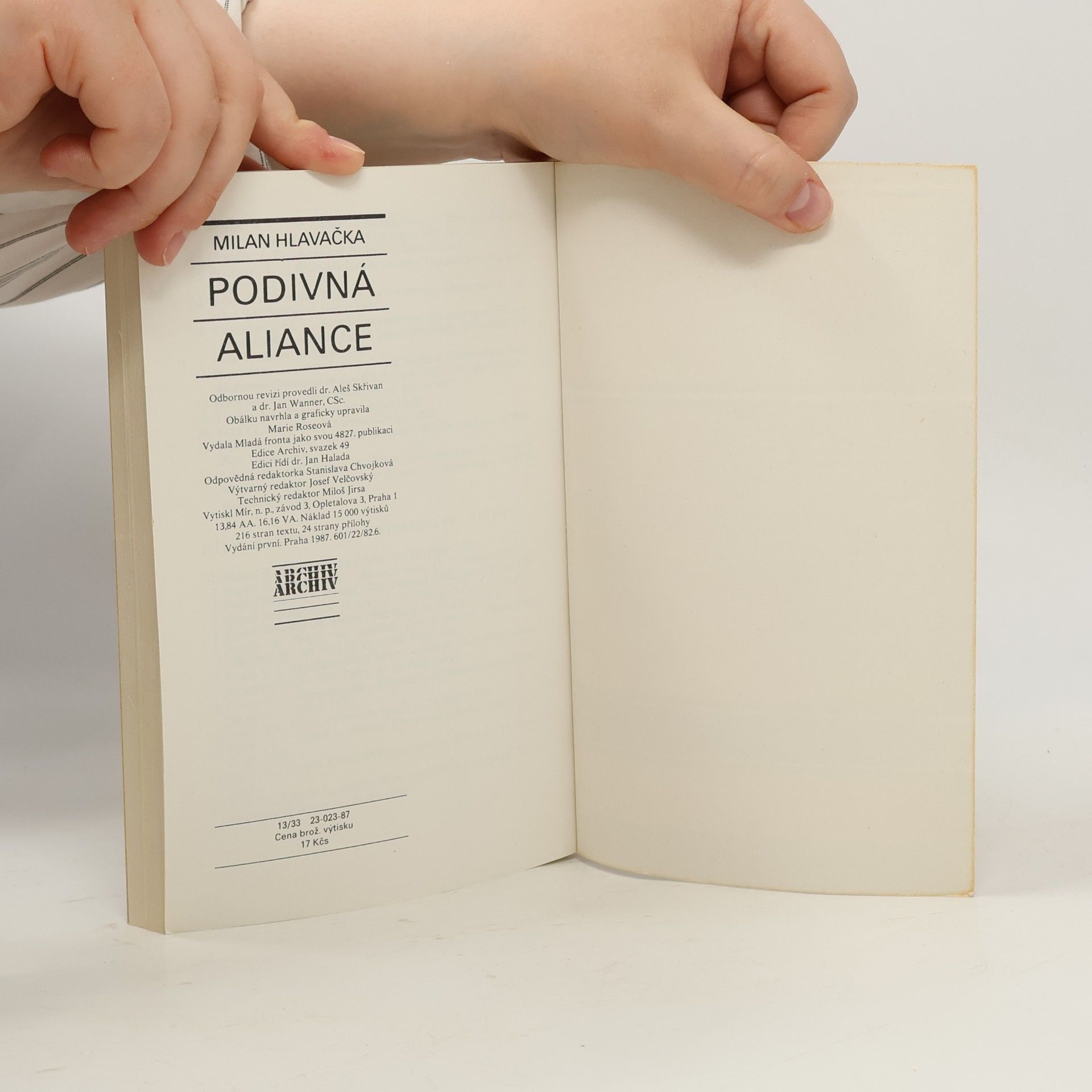 Milan Hlavačka Podivná aliance