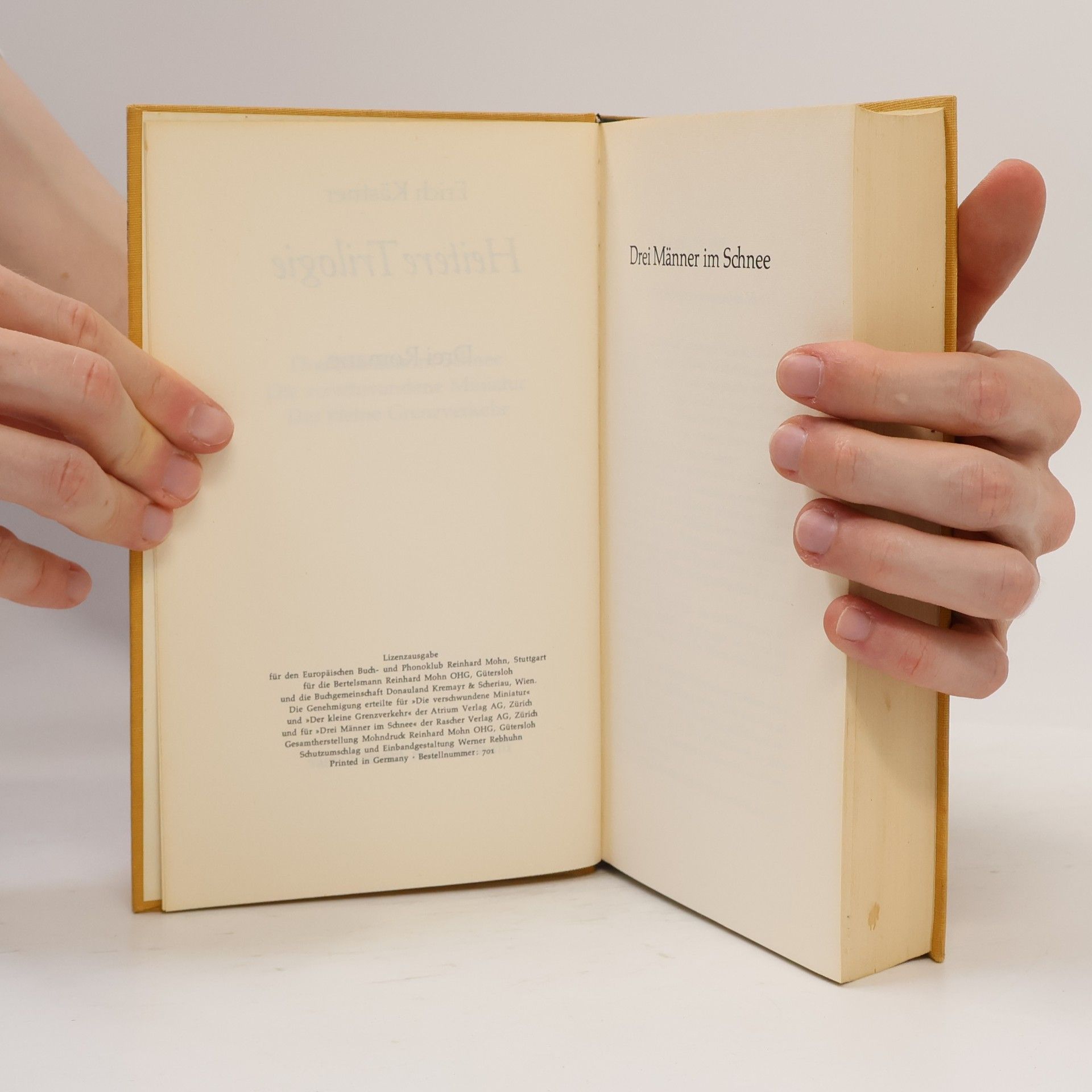 Erich Kästner Heitere Trilogie