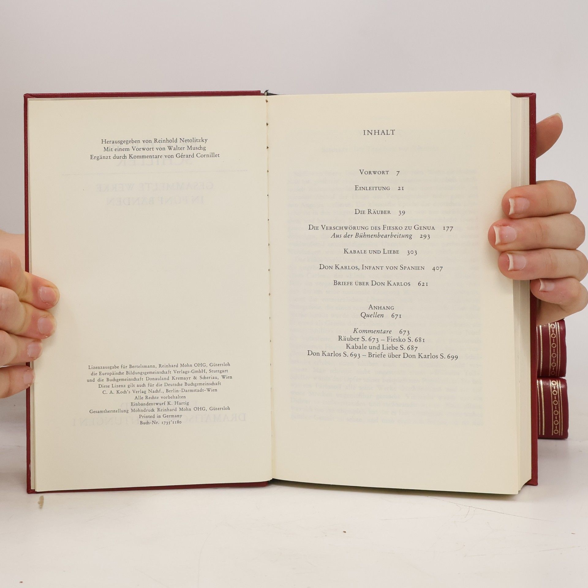 Friedrich Schiller Schiller Werke 1-5