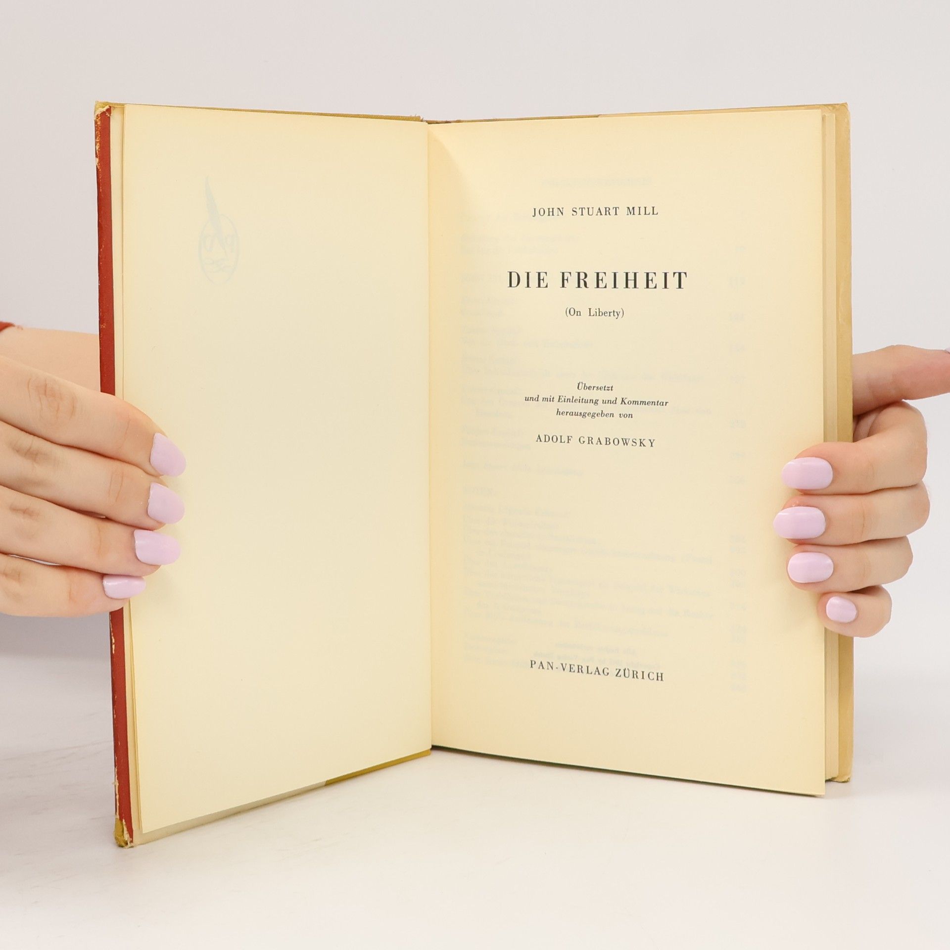 John Stuart Mill Die Freiheit