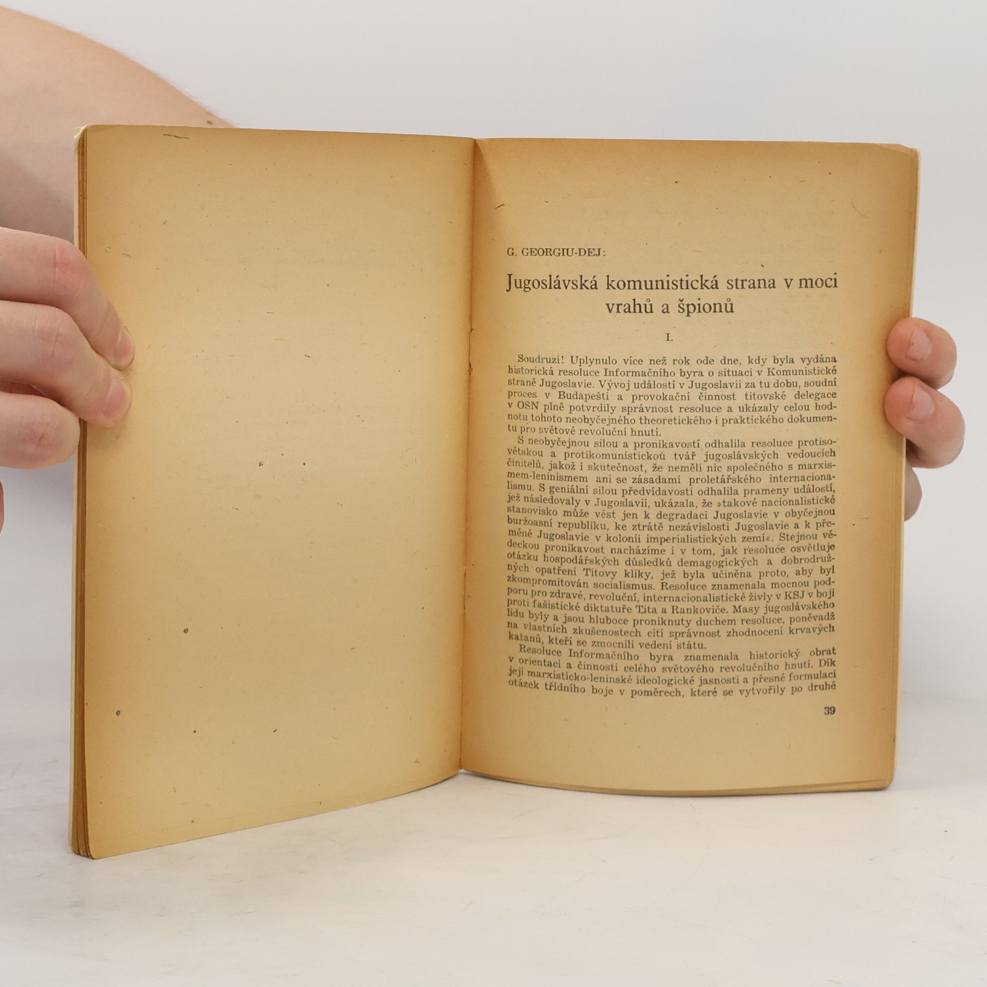 Kolektiv autorů Porada Informačního byra komunistických stran v Maďarsku v druhé polovině listopadu 1949