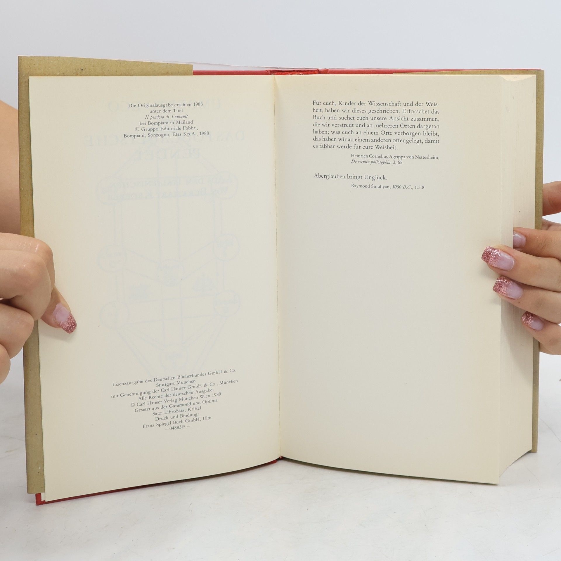Umberto Eco Das Foucalultsche Pendel