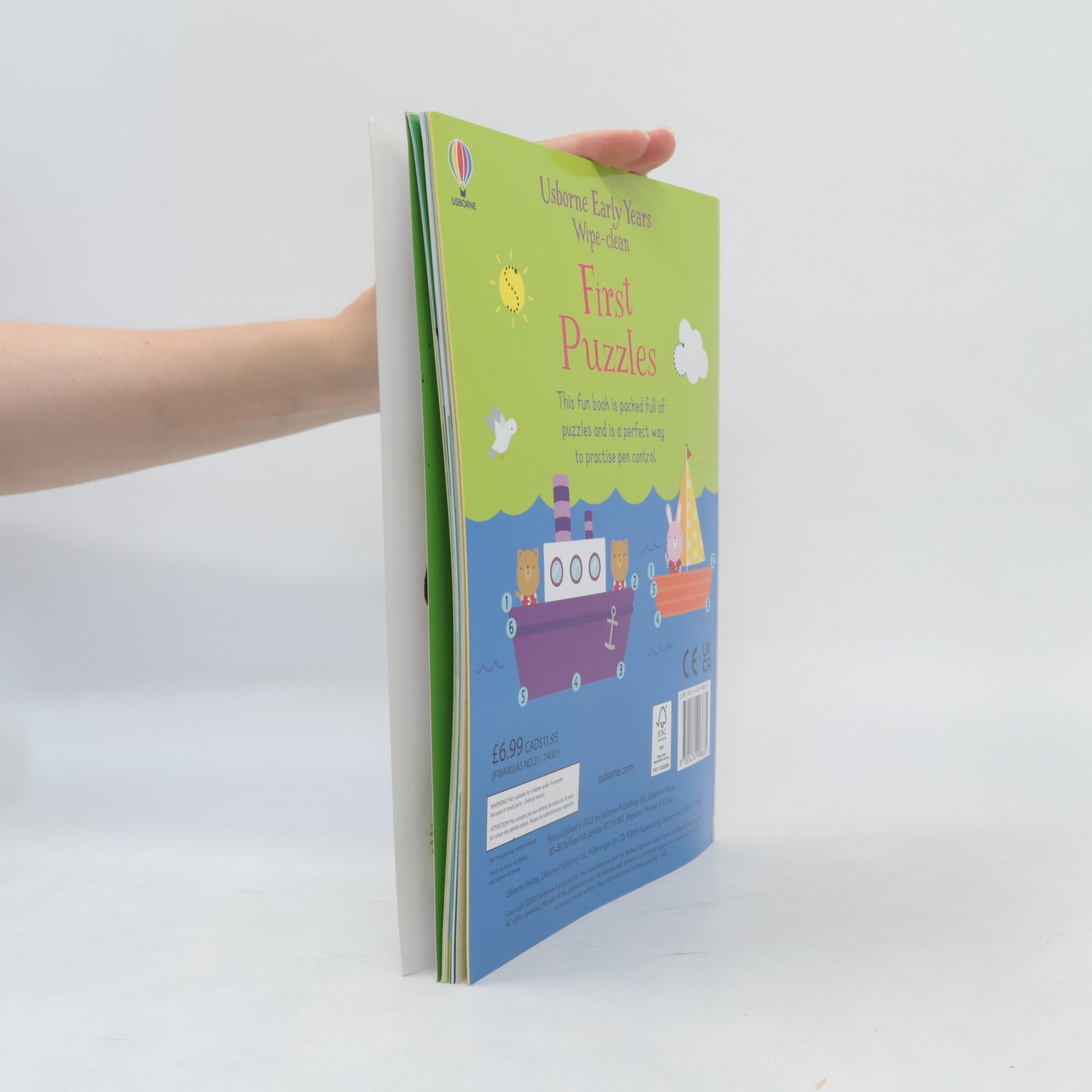 Jessica Greenwell Usborne Early Years Wipe-Clean - 21: Early Years Wipe-Clean First Puzzles