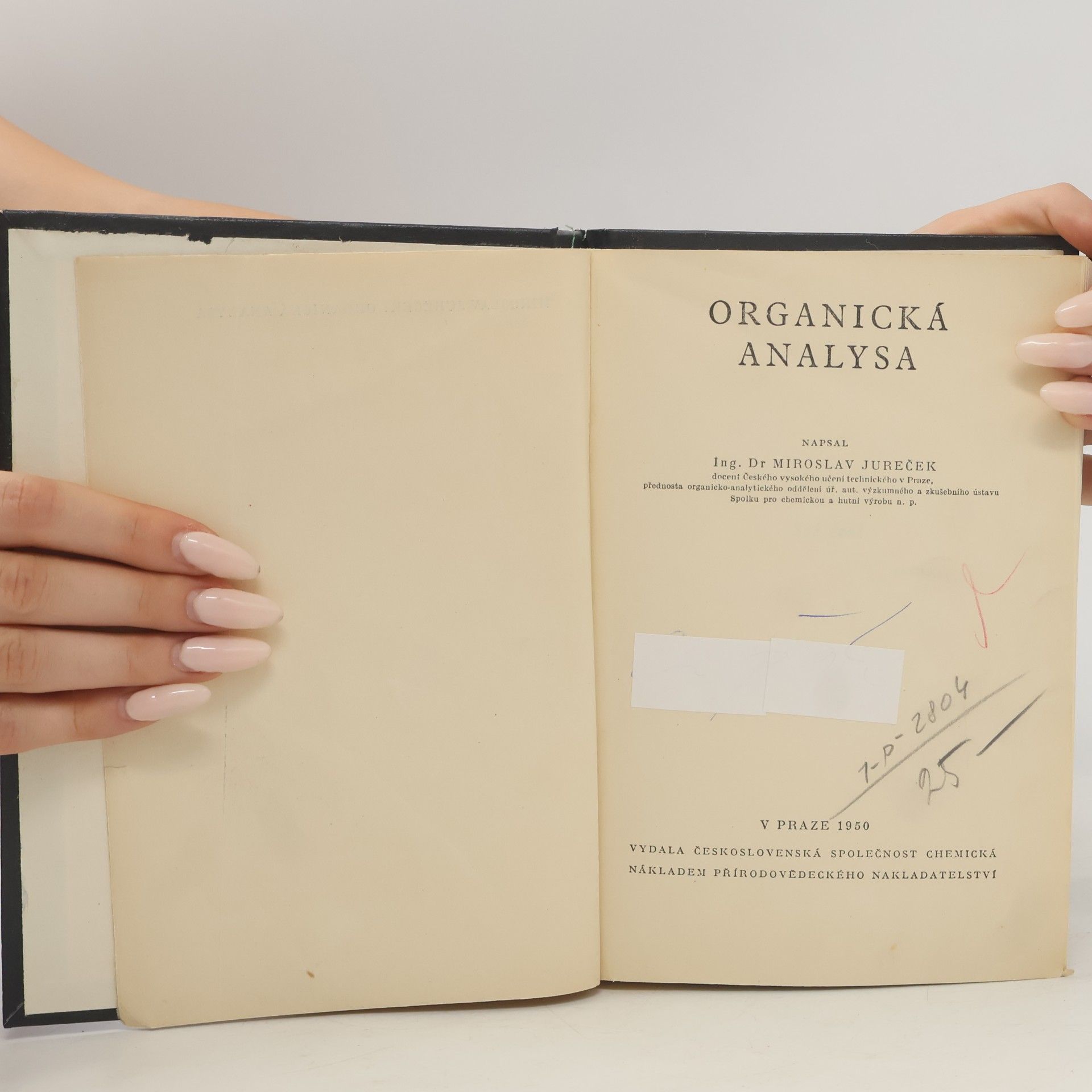 Miroslav Jureček Organická analysa