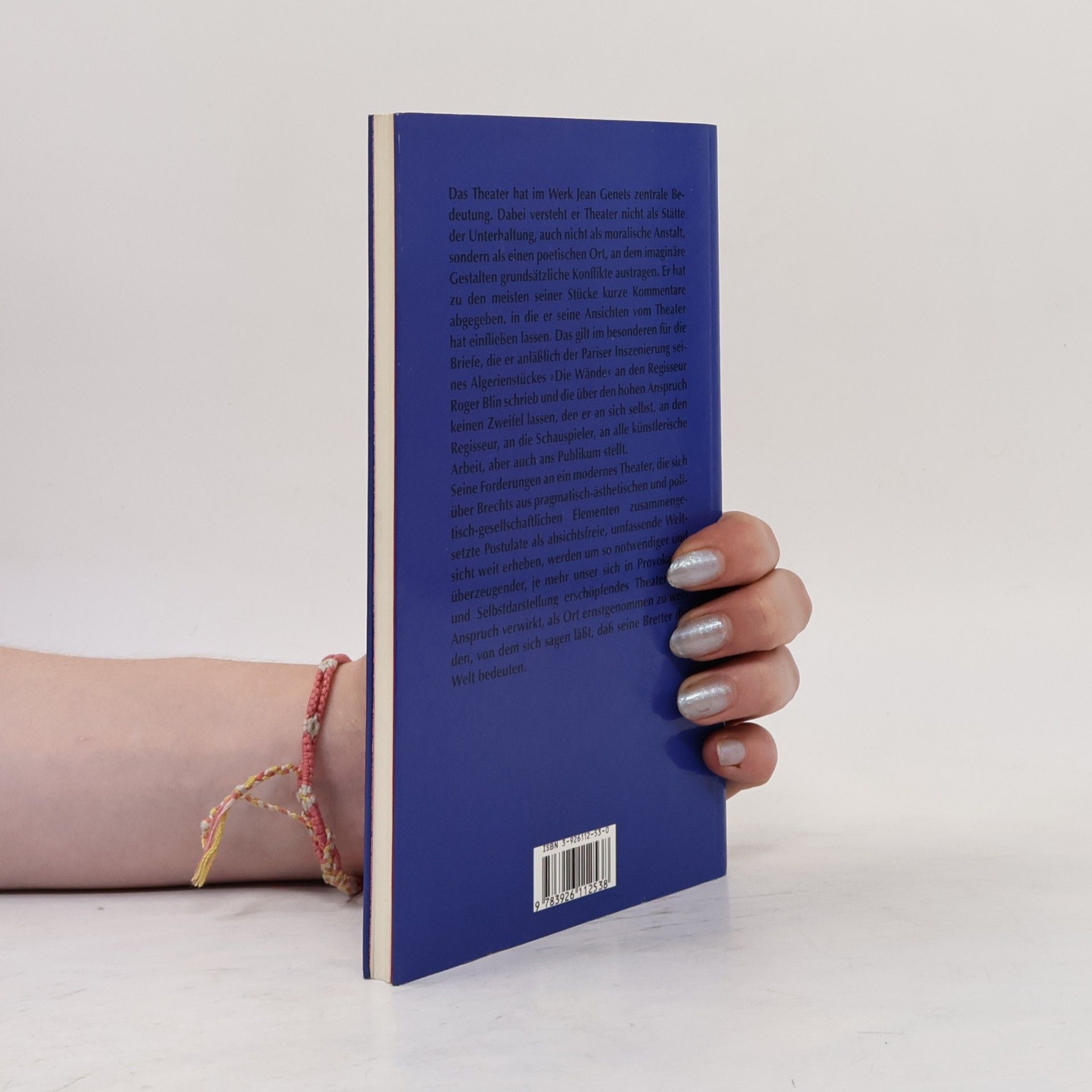 Jean Genet Briefe an Roger Blin und andere Schriften zum Theater