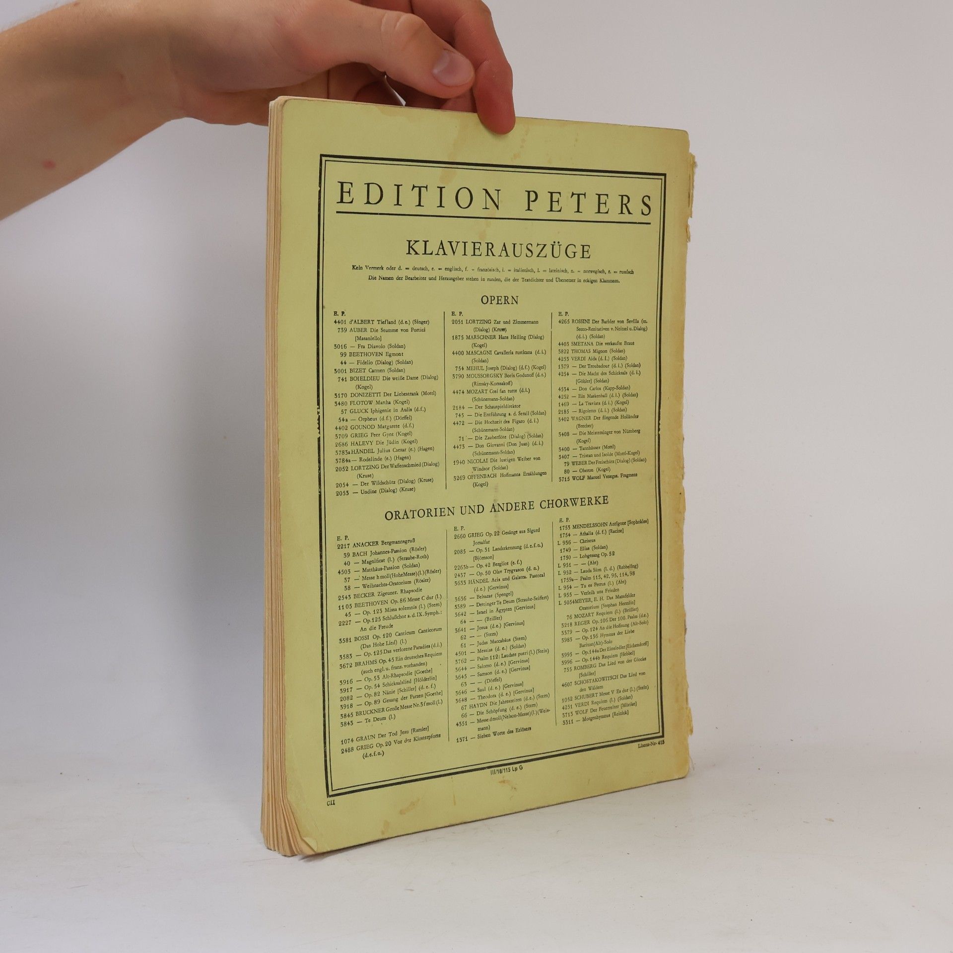 Alfred Dörffel Arien-Album