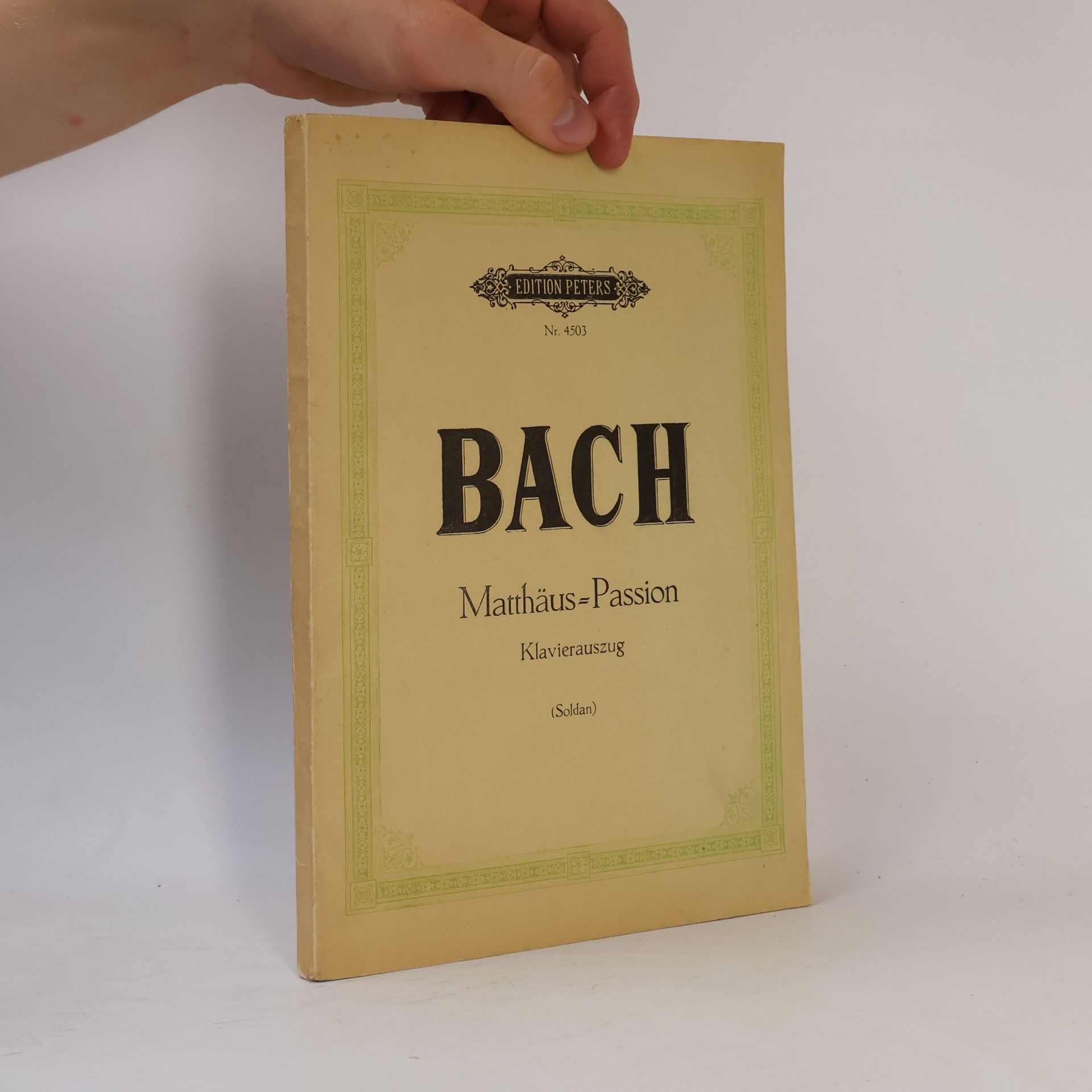 Johann Sebastian Bach Passionsmusik nach dem Evangelisten Matthäus