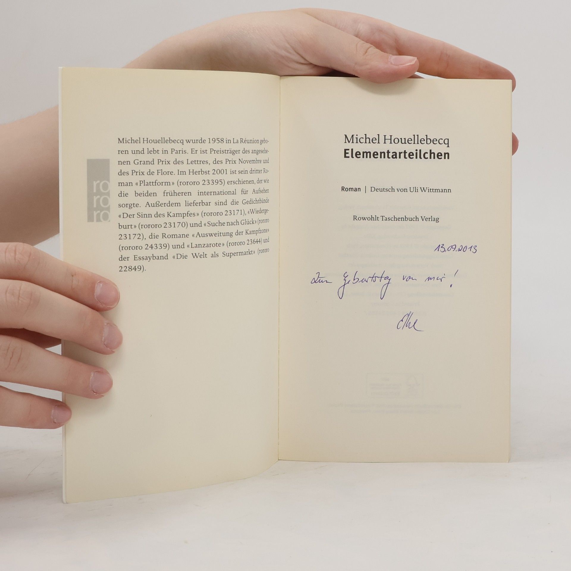 Michel Houellebecq Elementarteilchen