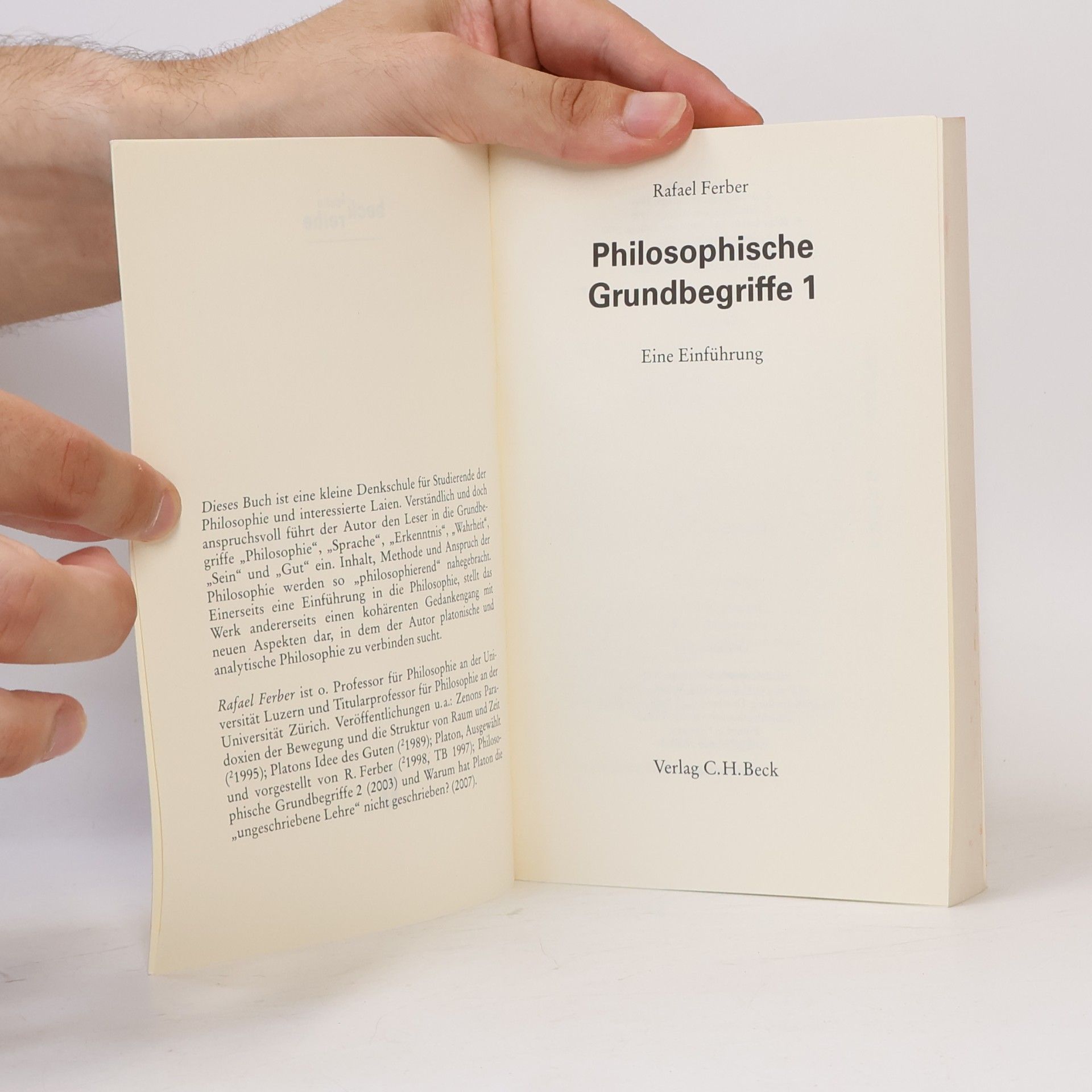 Rafael Ferber Beck'sche Reihe: Philosophische Grundbegriffe 1