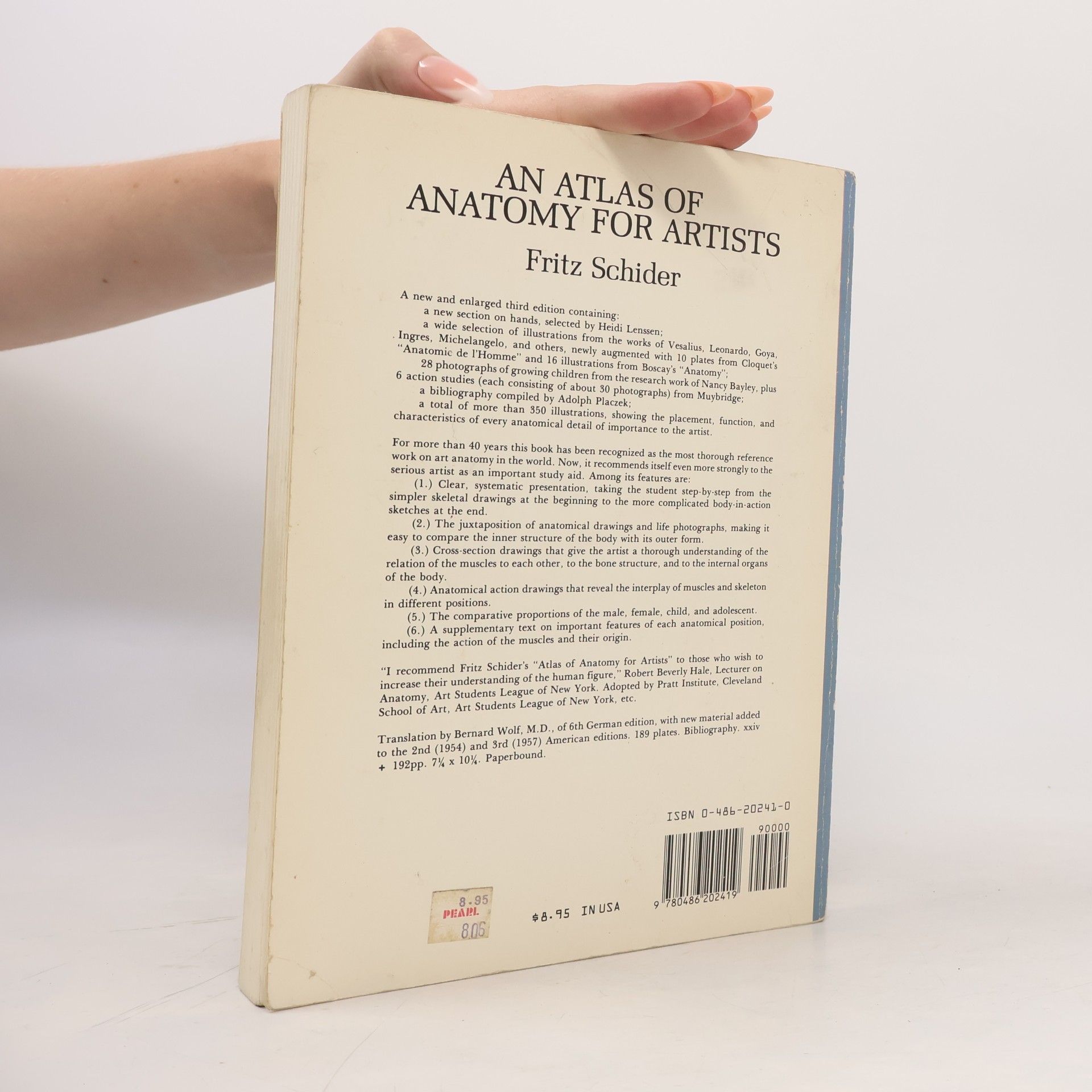 Fritz Schider An Atlas of Anatomy for Artists