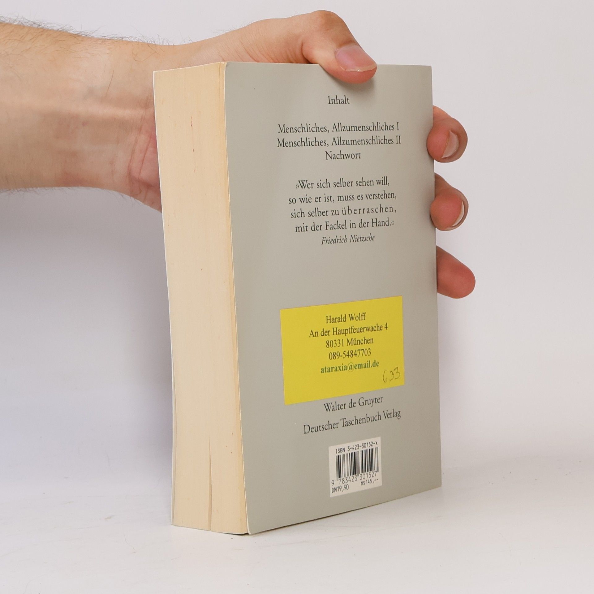 Friedrich Nietzsche Menschliches, Allzumenschliches