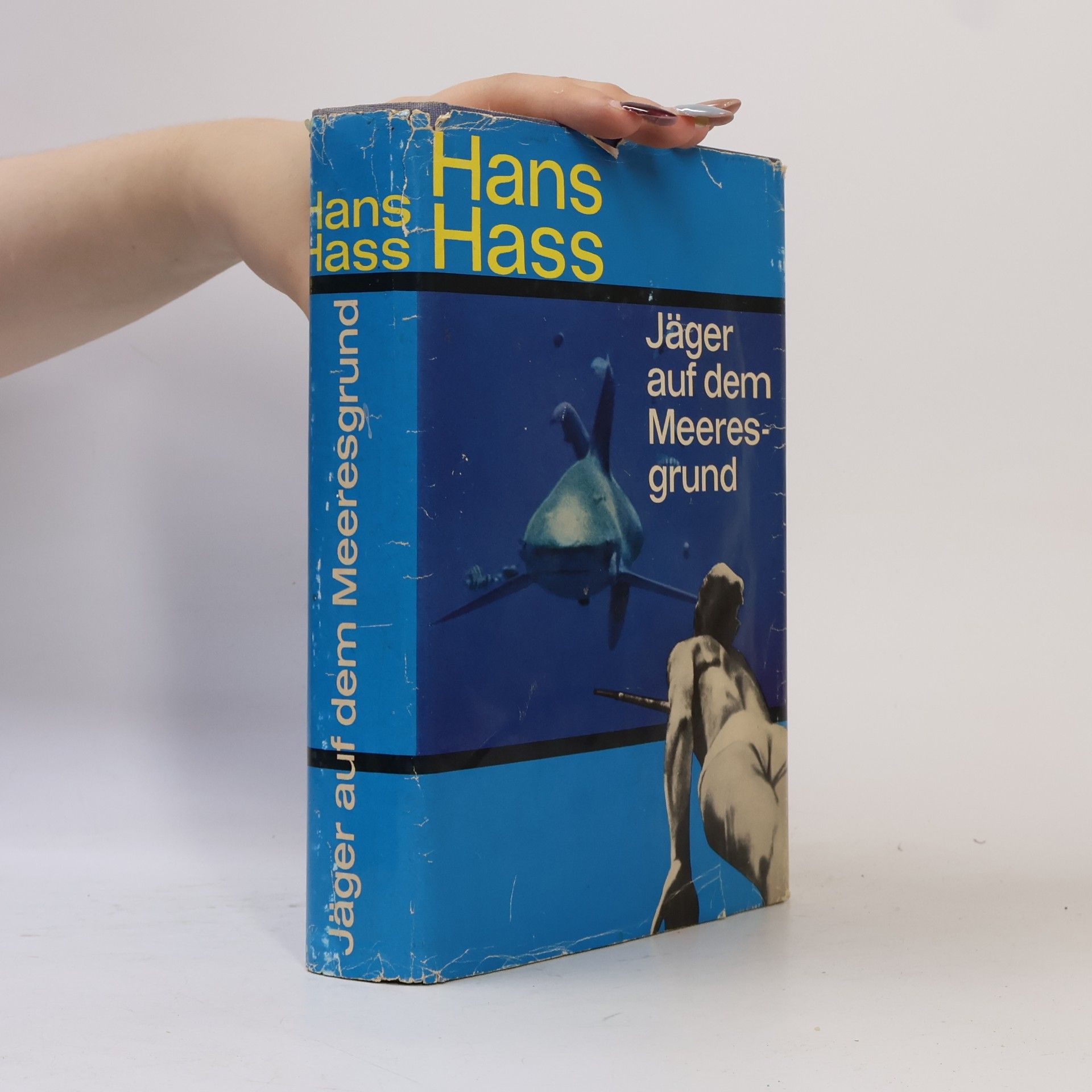 Hans Hass Jäger auf dem Meeresgrund