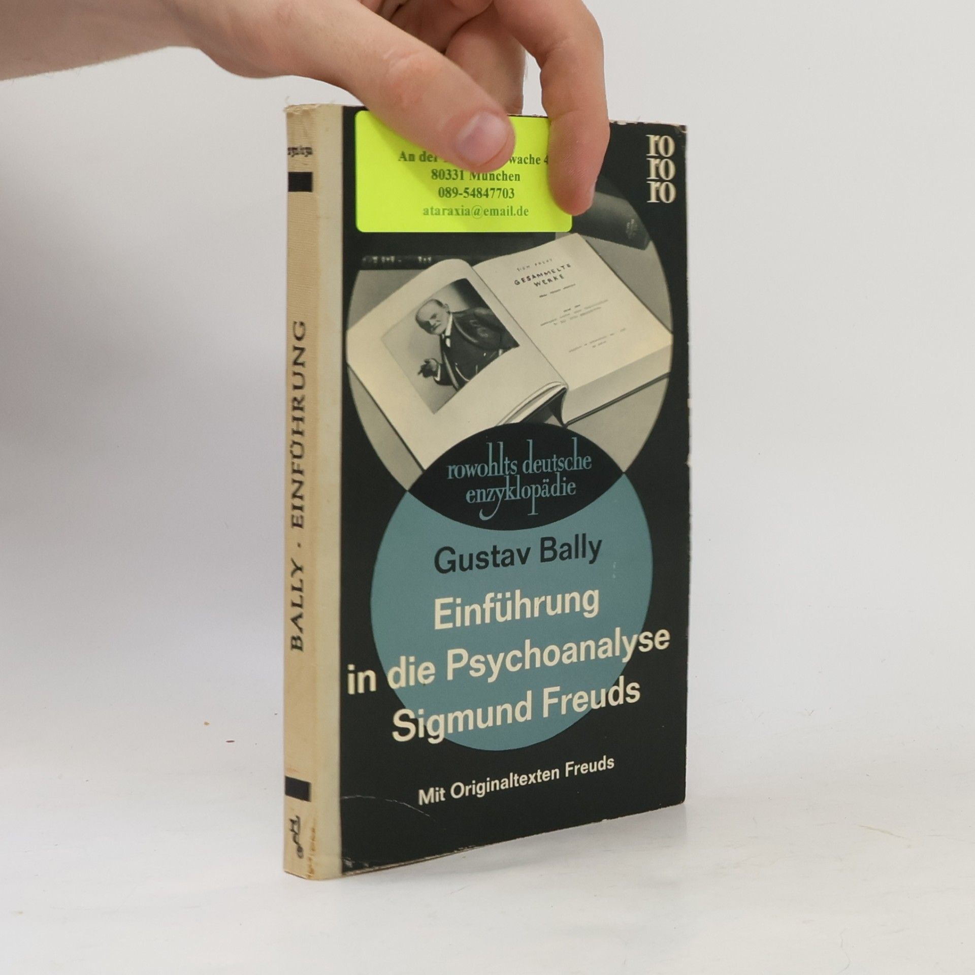 Gustav Bally Einführung in die Psychoanalyse Sigmund Freuds