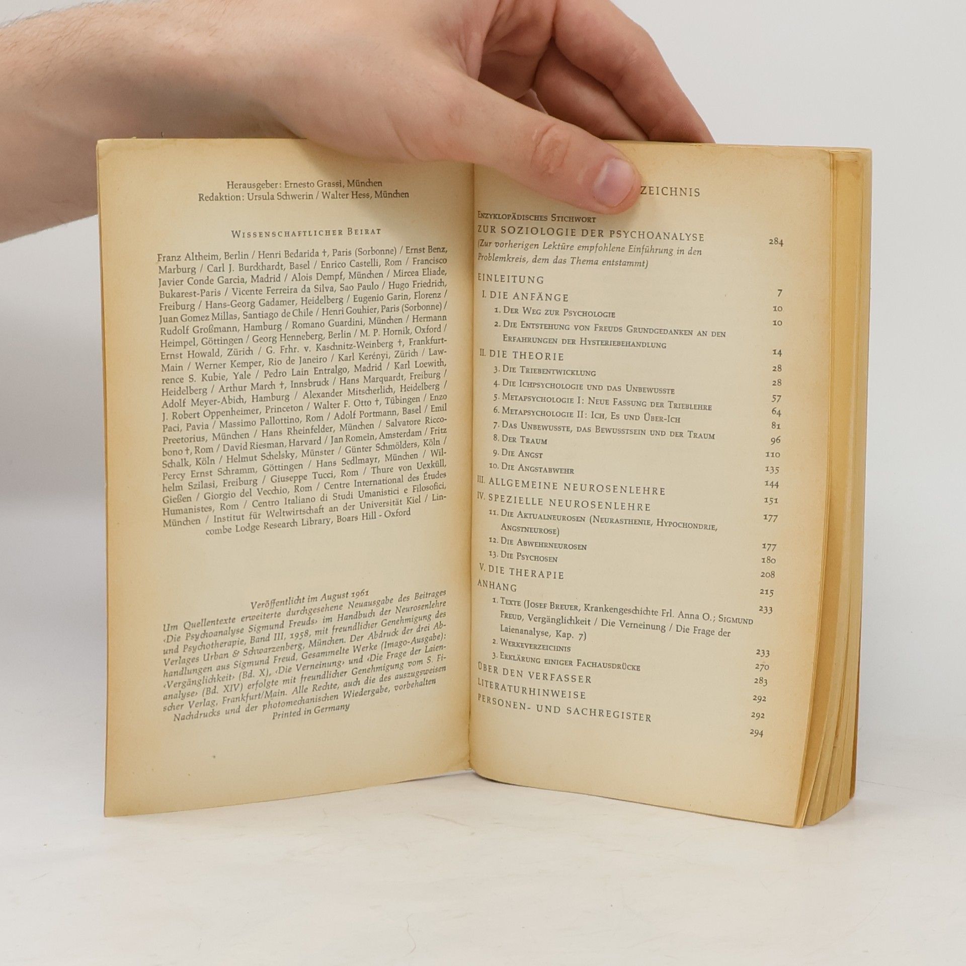 Gustav Bally Einführung in die Psychoanalyse Sigmund Freuds