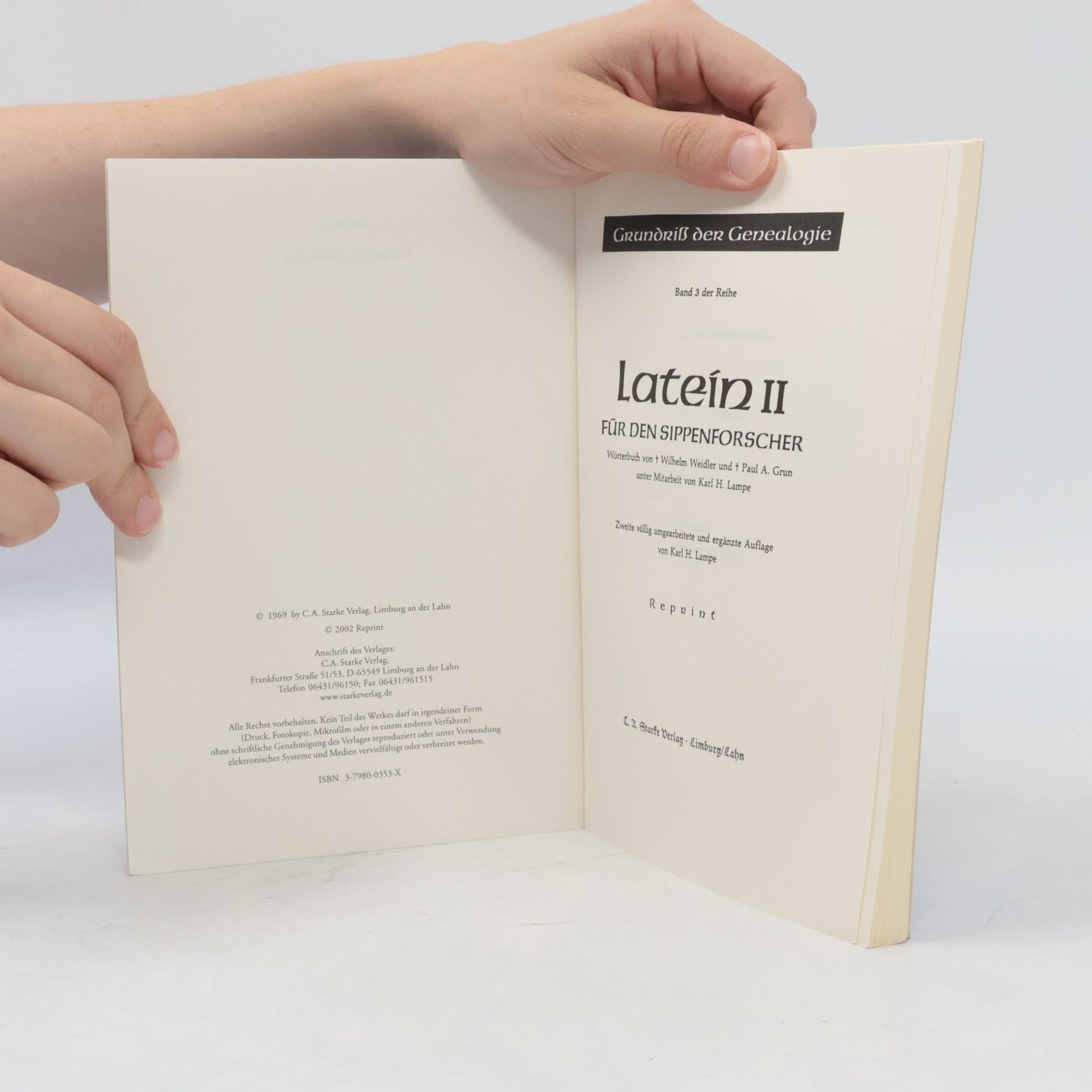 Autorenkollektiv Grundriß der Genealogie 3