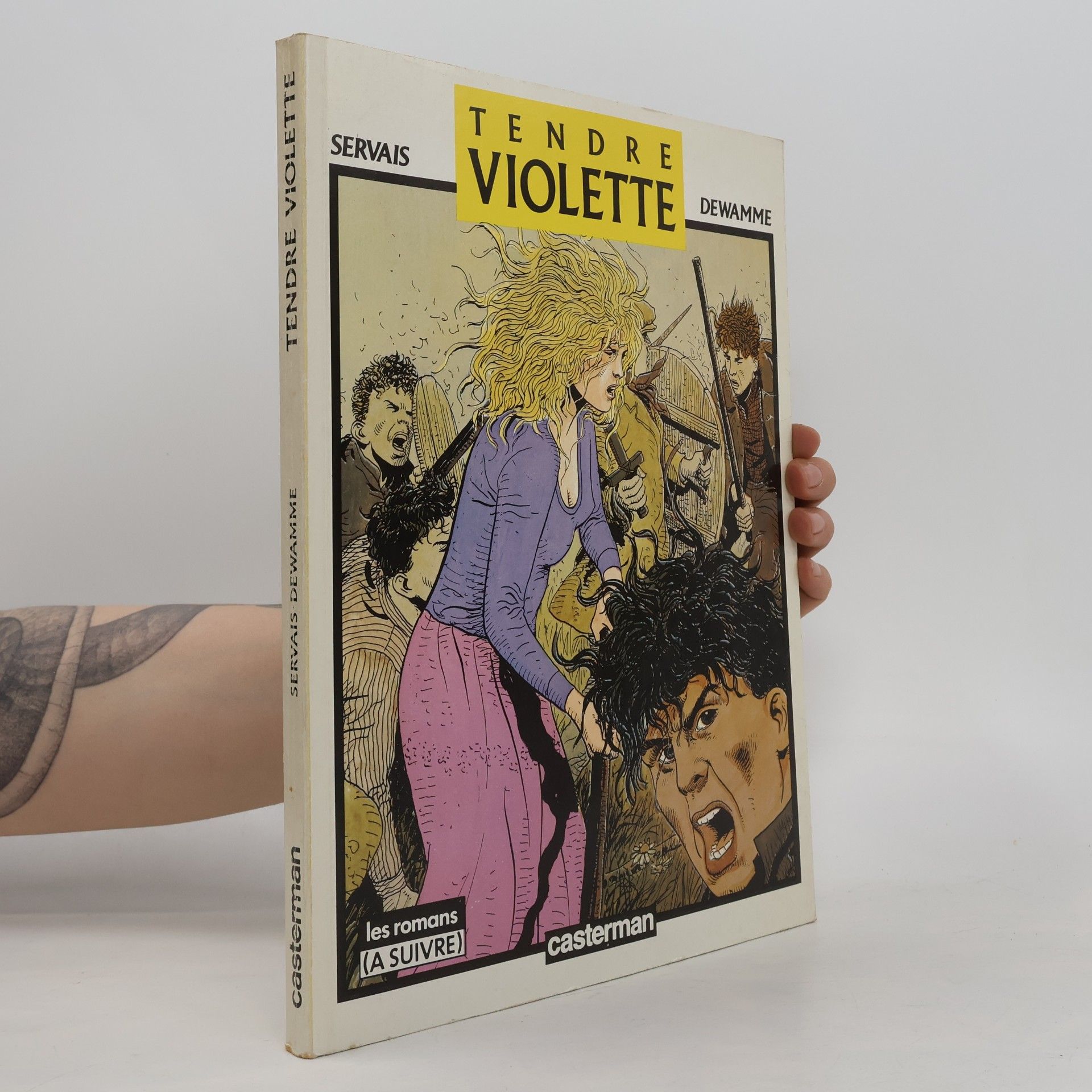 Gérard Dewamme Tendre violette noir et blanc