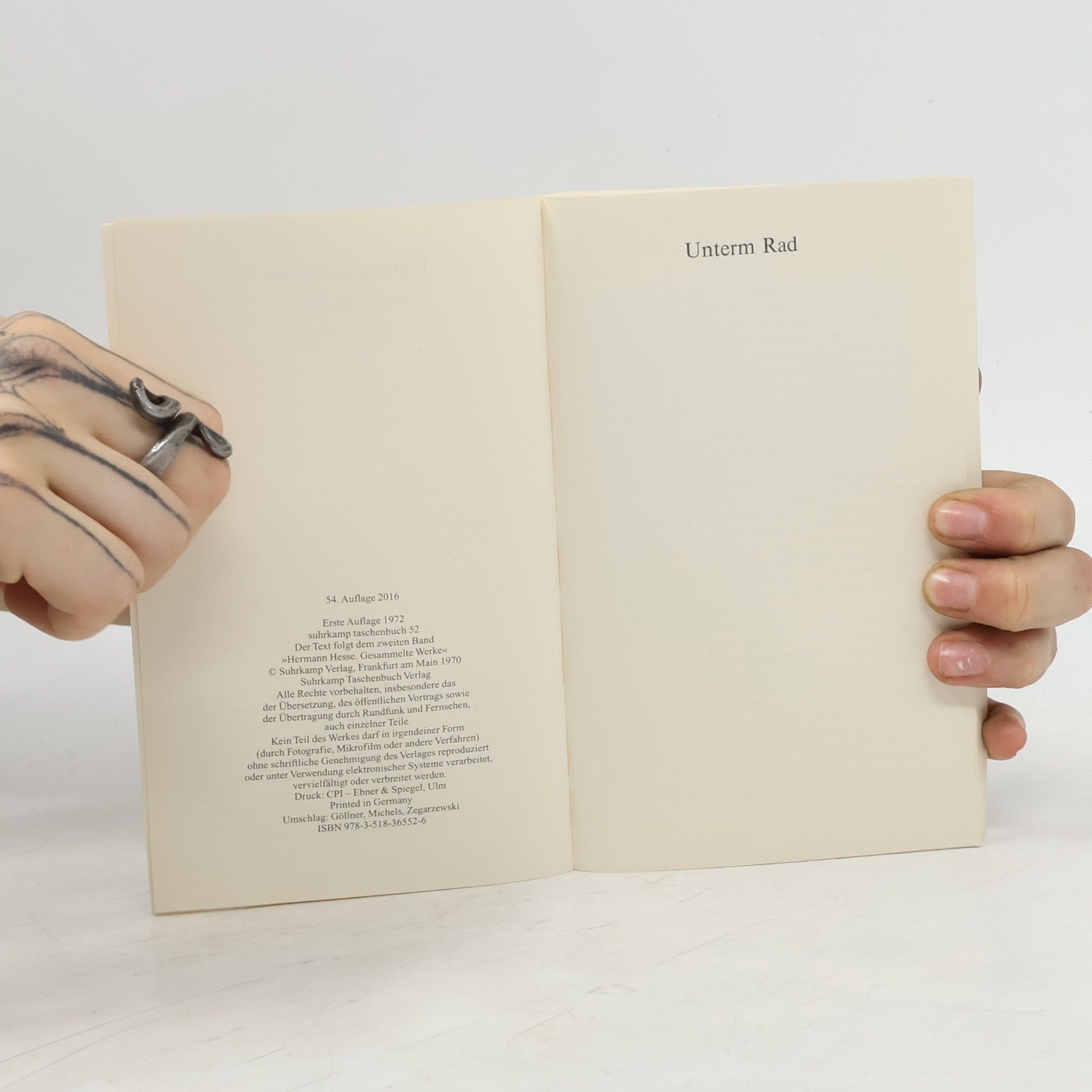Hermann Hesse Unterm Rad